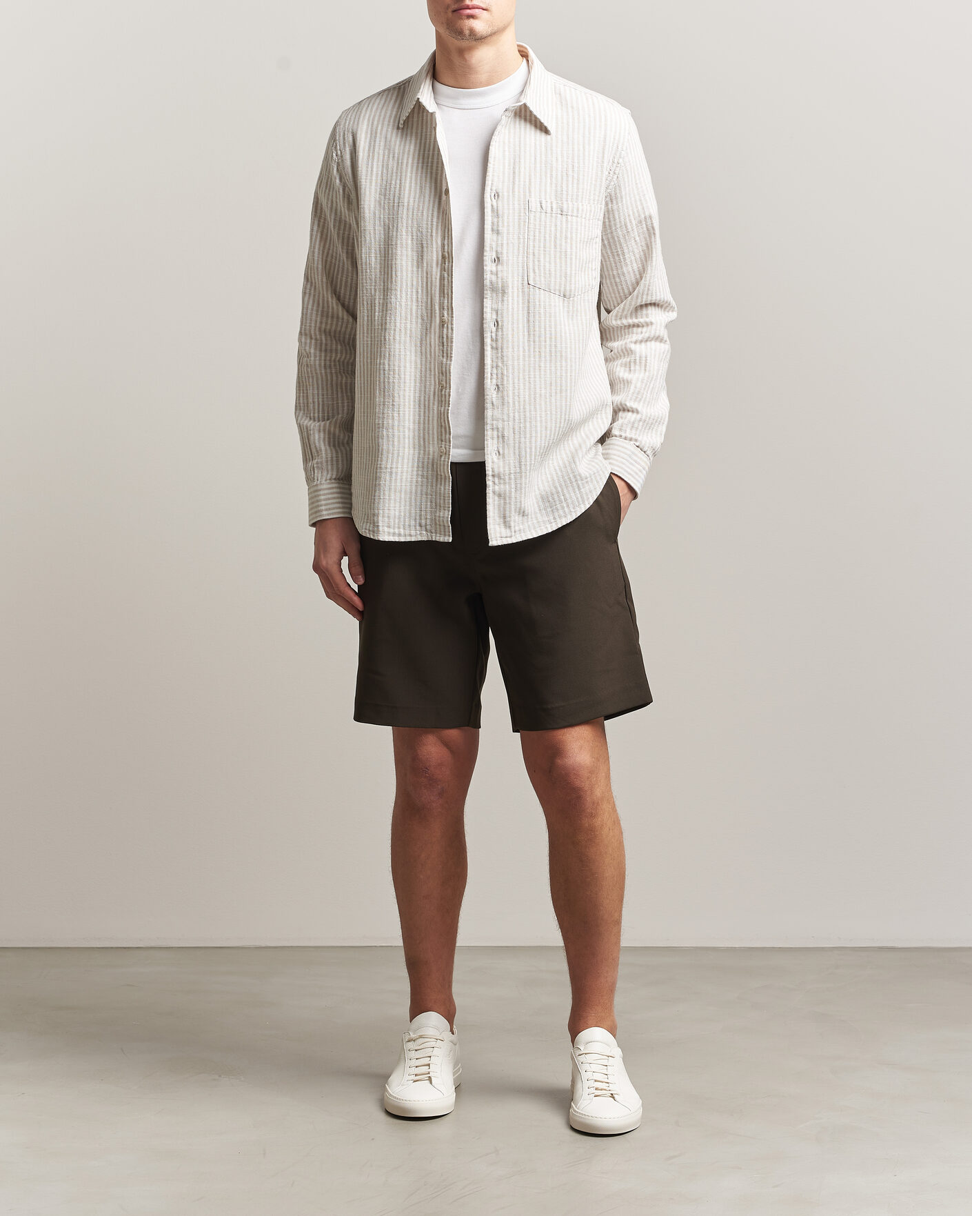 Uomini | Pantaloncini | Samsøe Samsøe | Smith Drawstring Shorts Black Olive