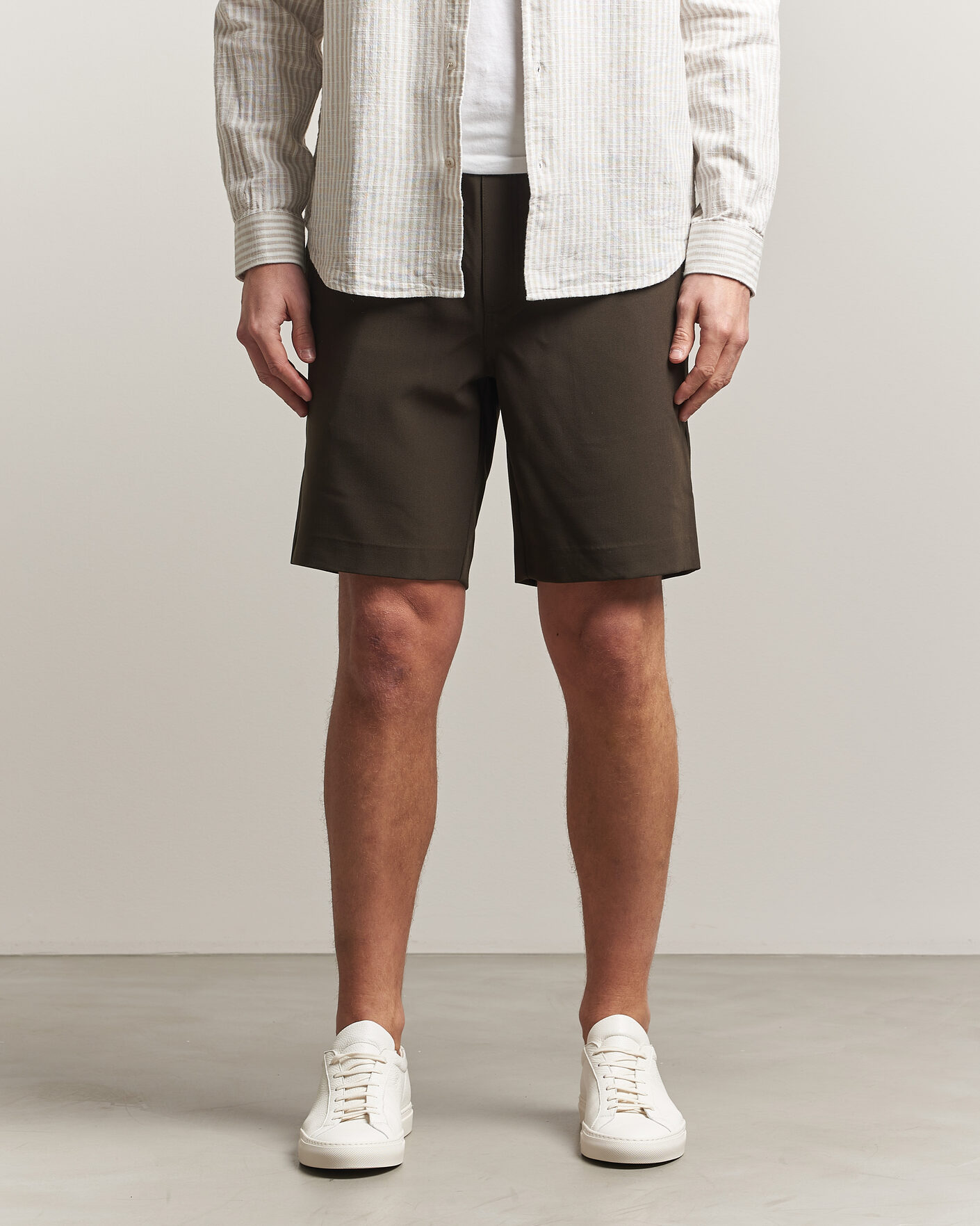 Uomini | Pantaloncini | Samsøe Samsøe | Smith Drawstring Shorts Black Olive