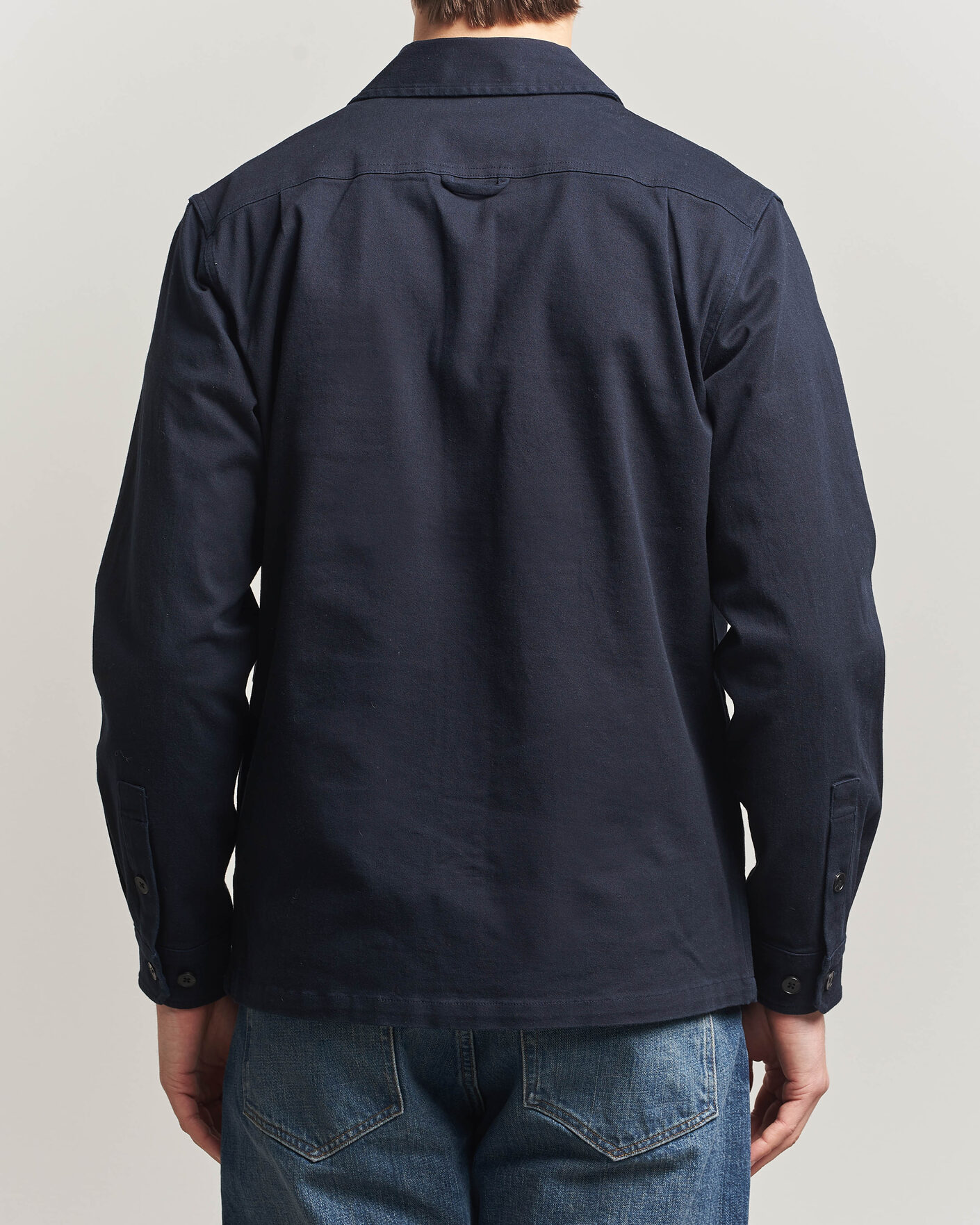 Uomini | Camicie | Samsøe Samsøe | Taka Cotton Overshirt Salute Navy