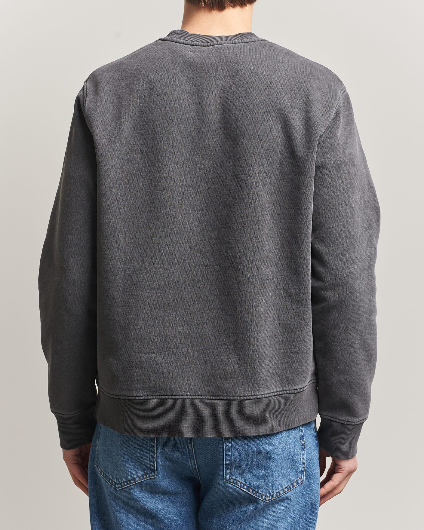 Uomini | Maglieria | Samsøe Samsøe | Joel Washed Organic Cotton Sweatshirt Black