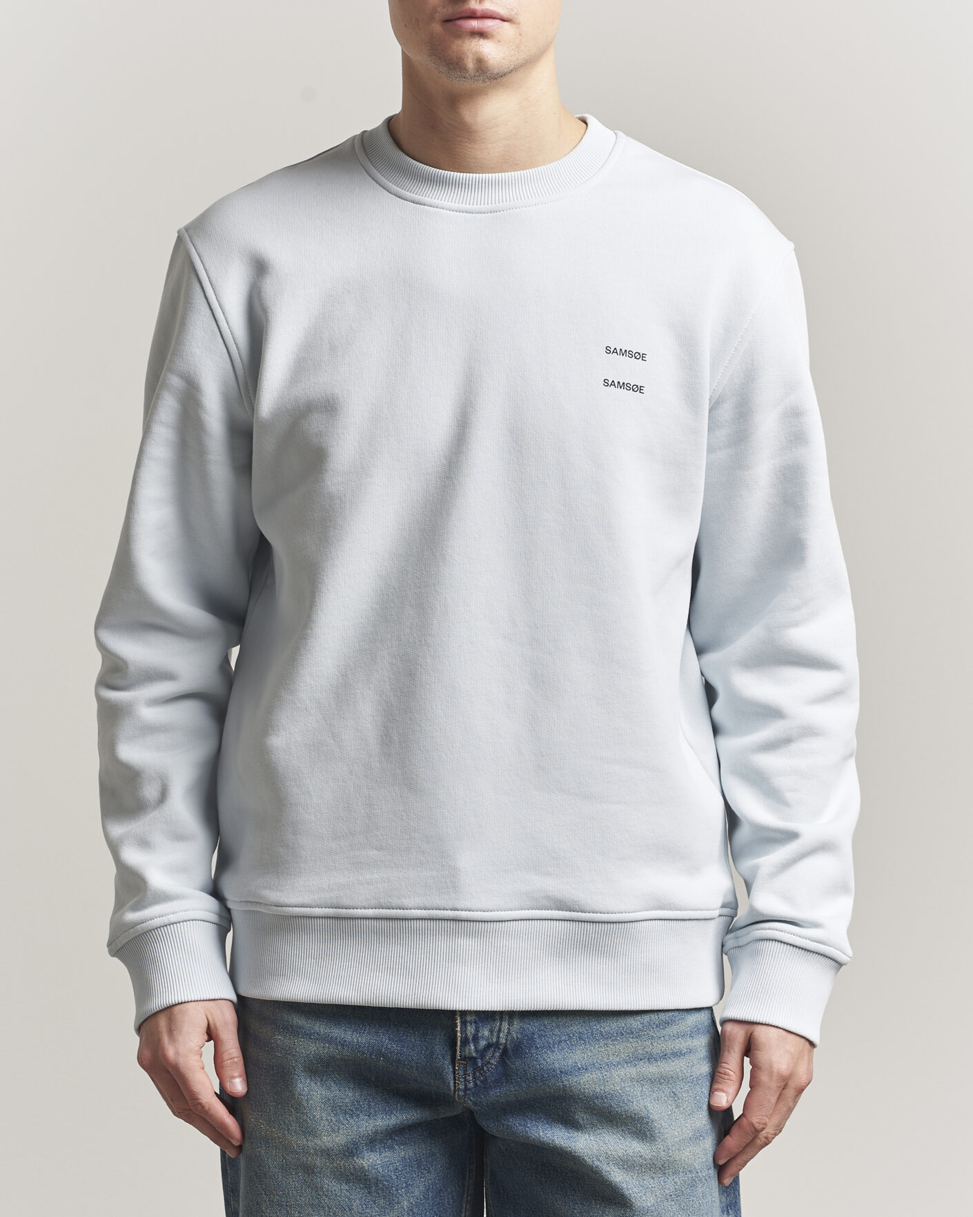 Uomini | Maglieria | Samsøe Samsøe | Joel Organic Cotton Sweatshirt Skywriting