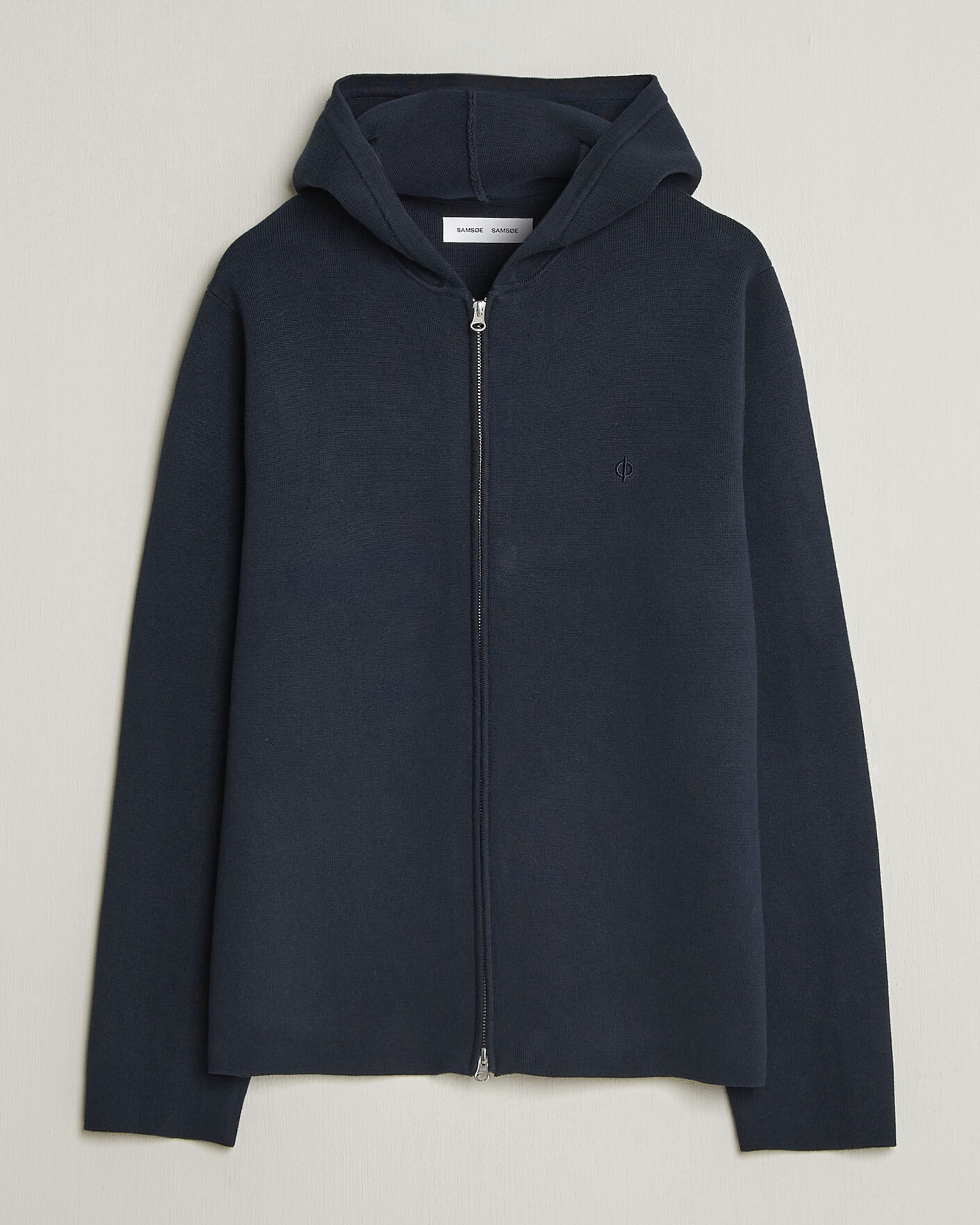 Uomini | Maglieria | Samsøe Samsøe | Niklas Full Zip Hoodie Salute Navy