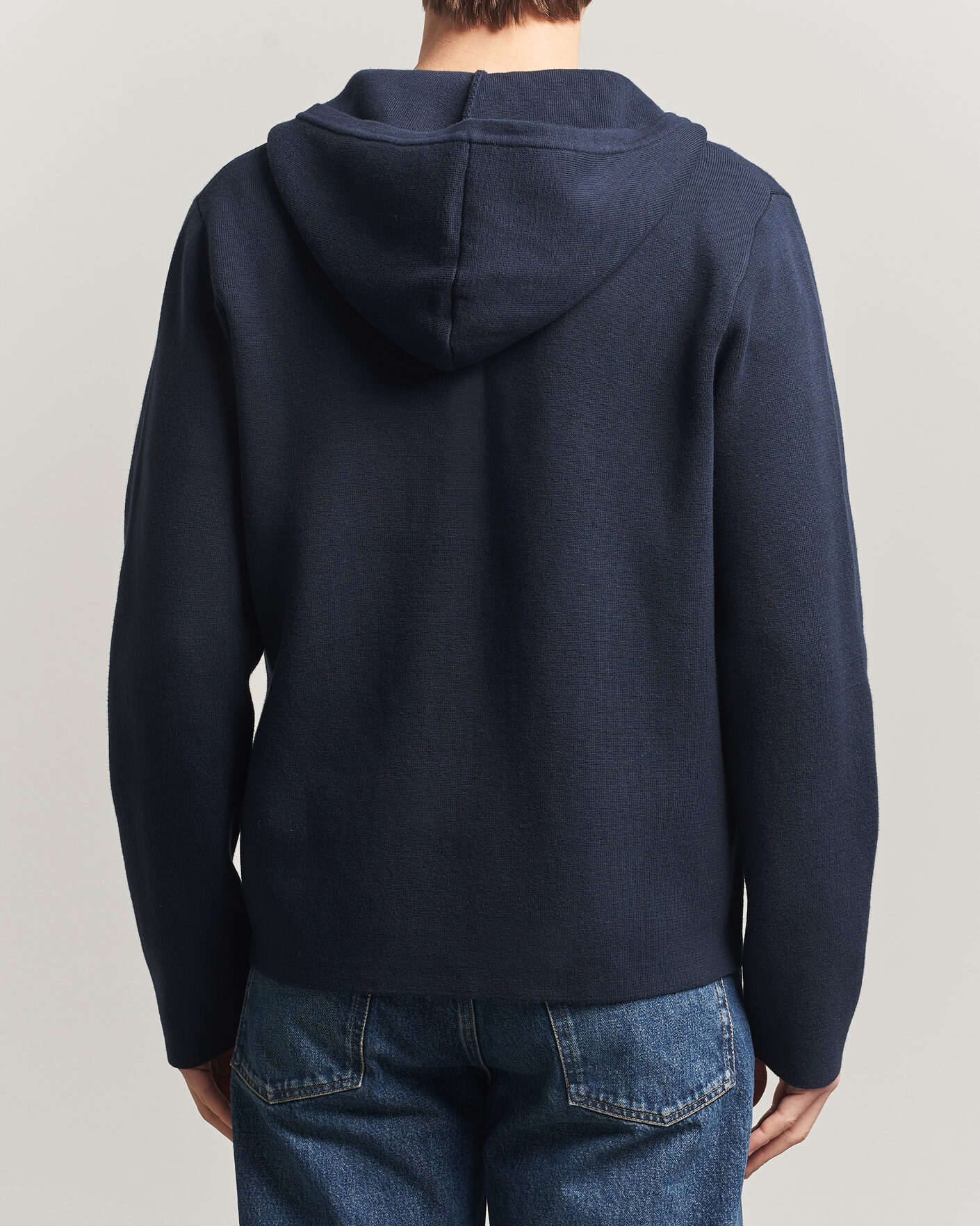 Uomini | Maglieria | Samsøe Samsøe | Niklas Full Zip Hoodie Salute Navy