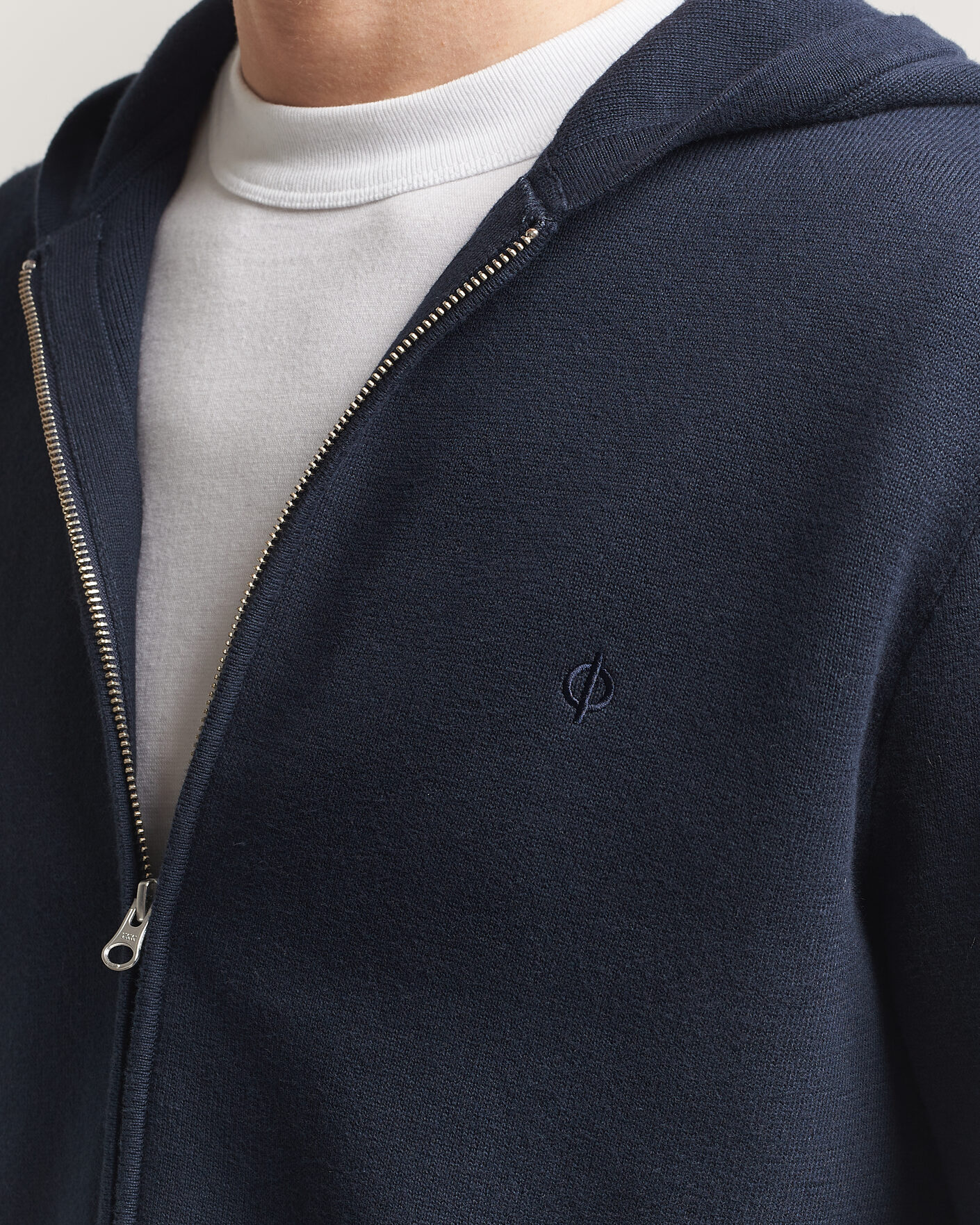 Uomini | Maglieria | Samsøe Samsøe | Niklas Full Zip Hoodie Salute Navy