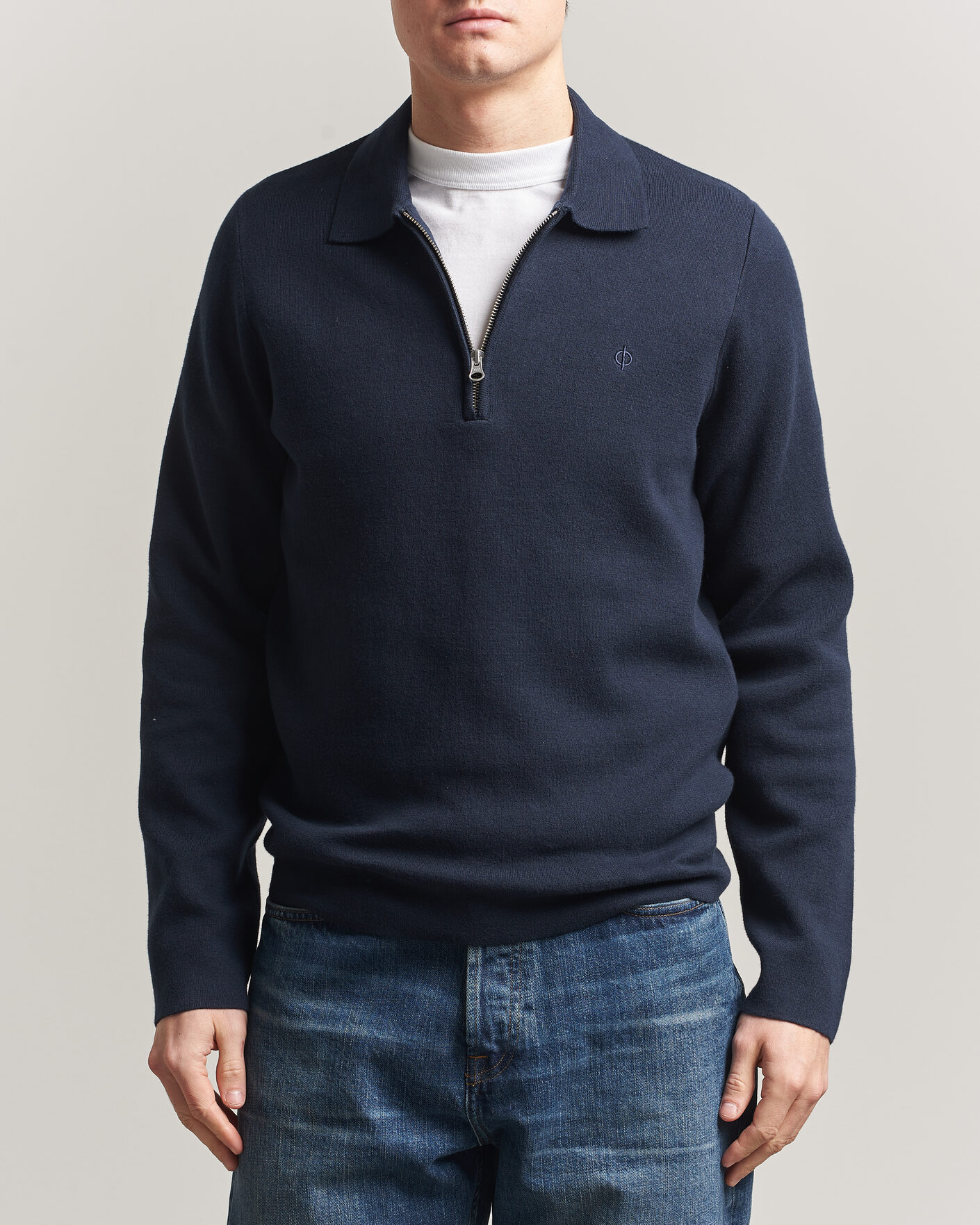 Uomini | Maglieria | Samsøe Samsøe | Guna Half Zip Salute Navy