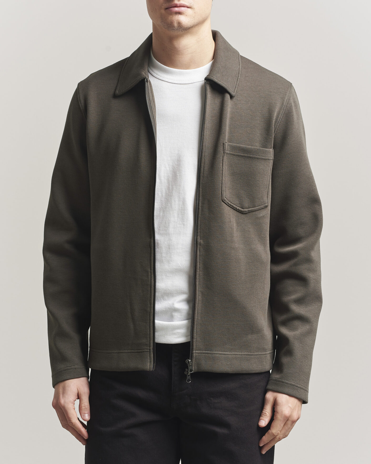 Uomini | Maglieria | Samsøe Samsøe | Hannes Full Zip Black Olive