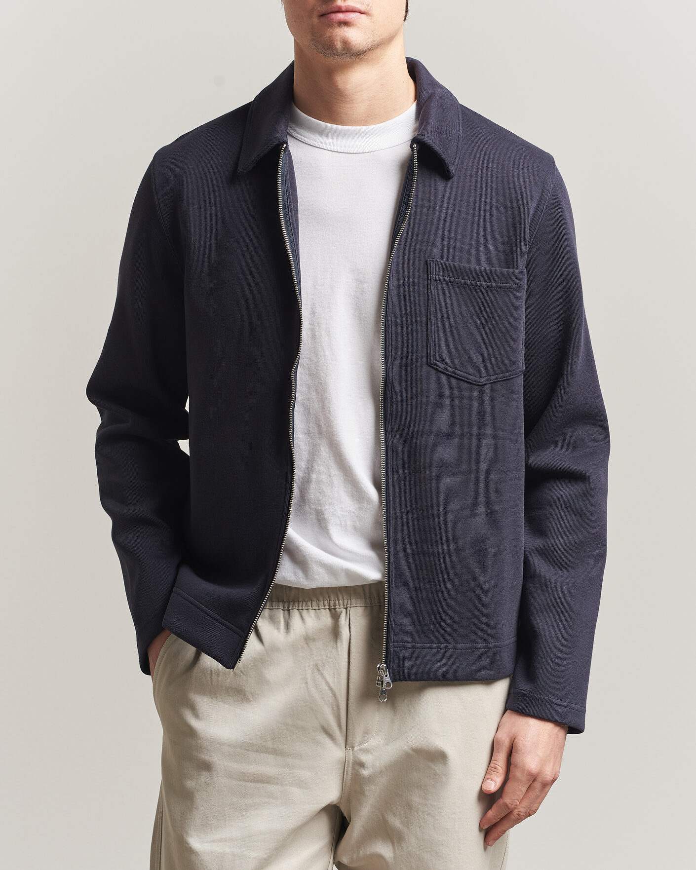 Uomini | Maglieria | Samsøe Samsøe | Hannes Full Zip Salute Navy