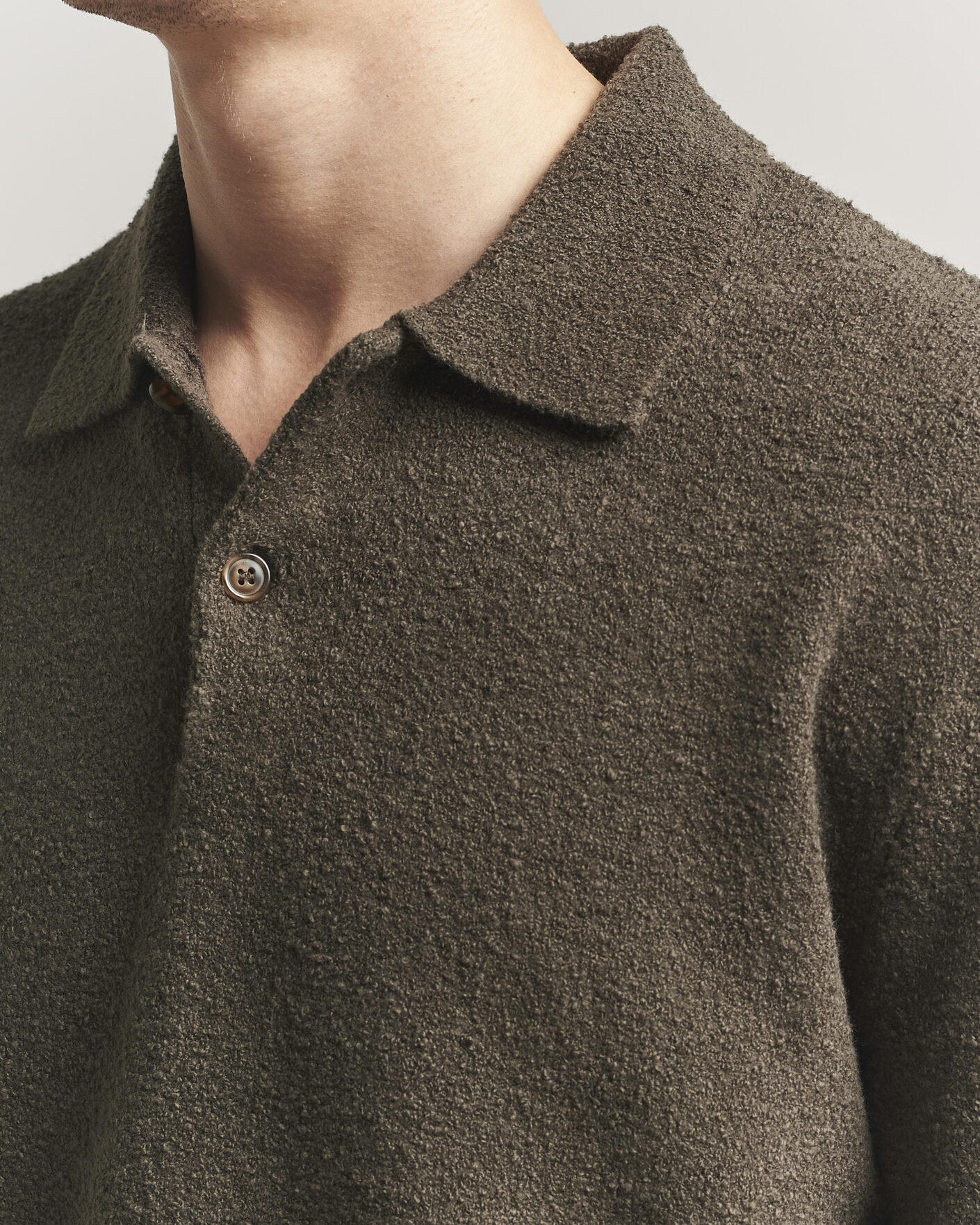 Uomini | Maglieria | Samsøe Samsøe | Nino Knitted Polo Black Olive