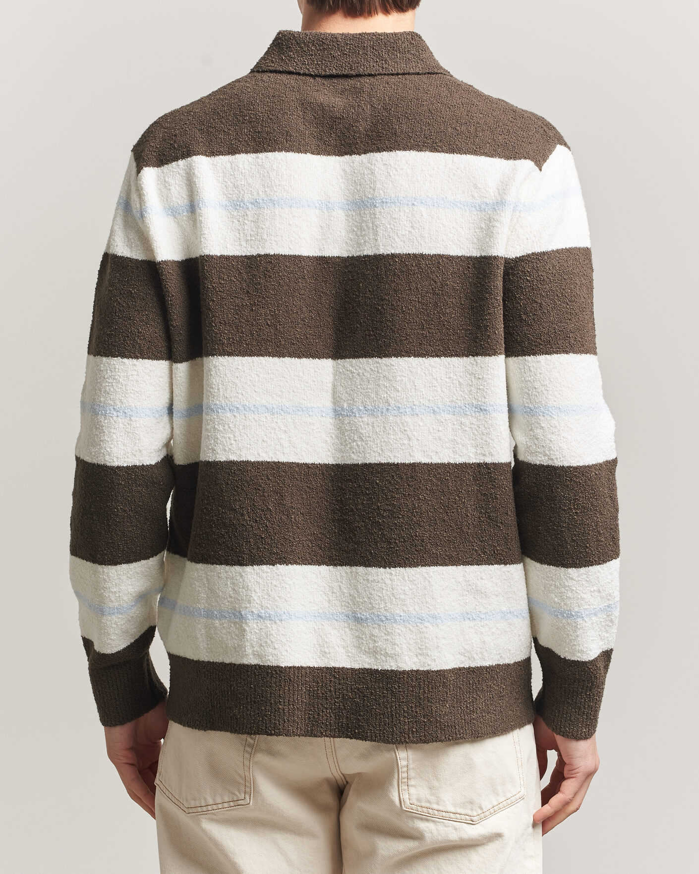 Uomini | Maglieria | Samsøe Samsøe | Nino Knitted Polo Black Olive/White