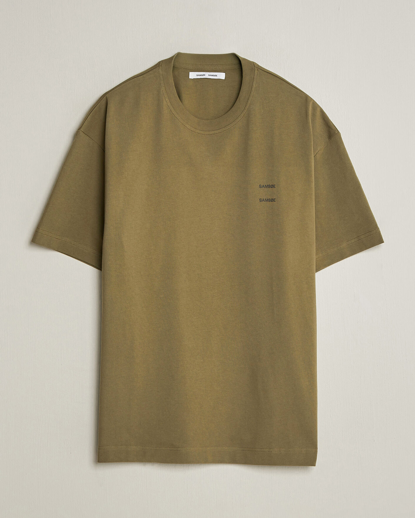 Uomini | T-shirt | Samsøe Samsøe | Joel Organic Cotton T-Shirt Burnt Olive