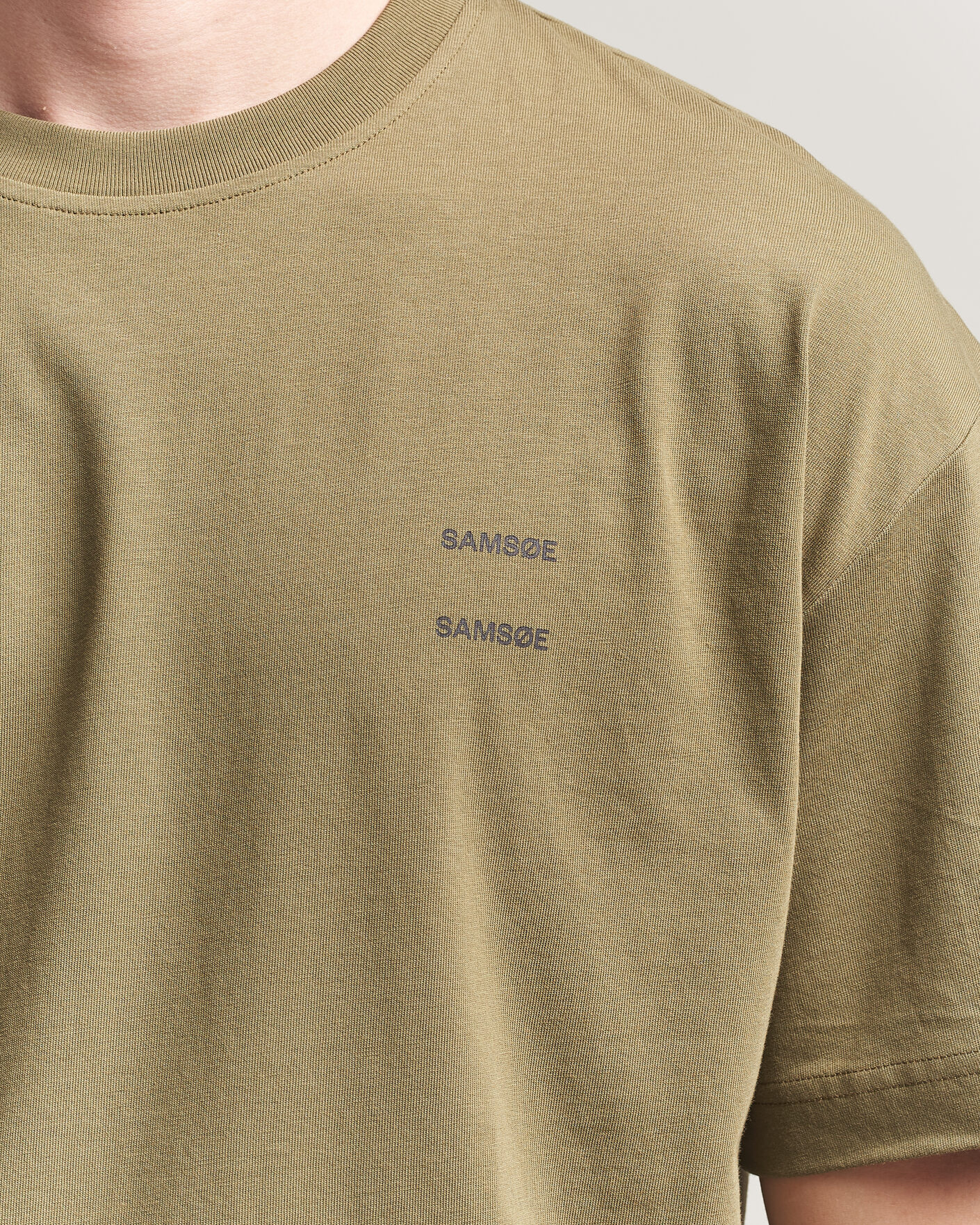 Uomini | T-shirt | Samsøe Samsøe | Joel Organic Cotton T-Shirt Burnt Olive
