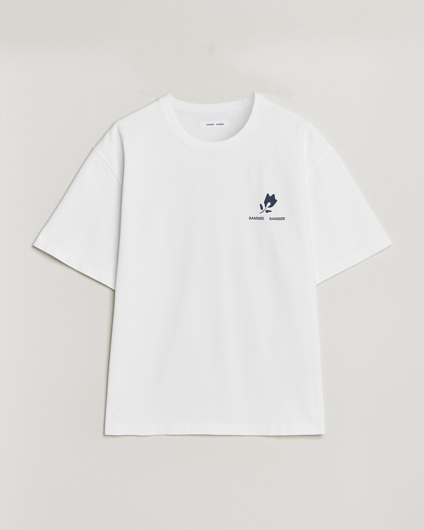 Uomini | T-shirt | Samsøe Samsøe | Cohen Printed Crew Neck T-Shirt White