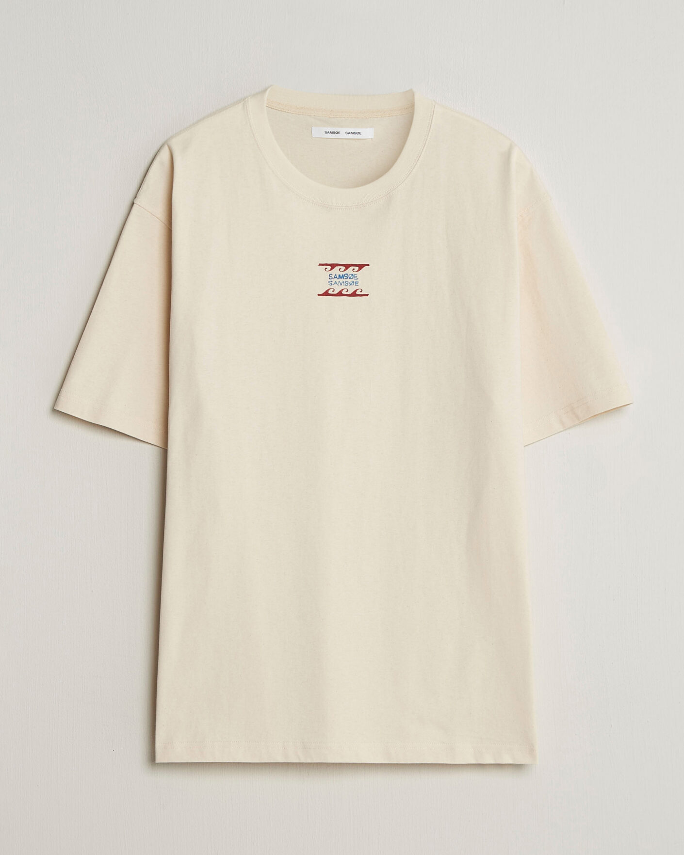 Uomini | T-shirt | Samsøe Samsøe | Gergei Printed Crew Neck T-Shirt Neutral