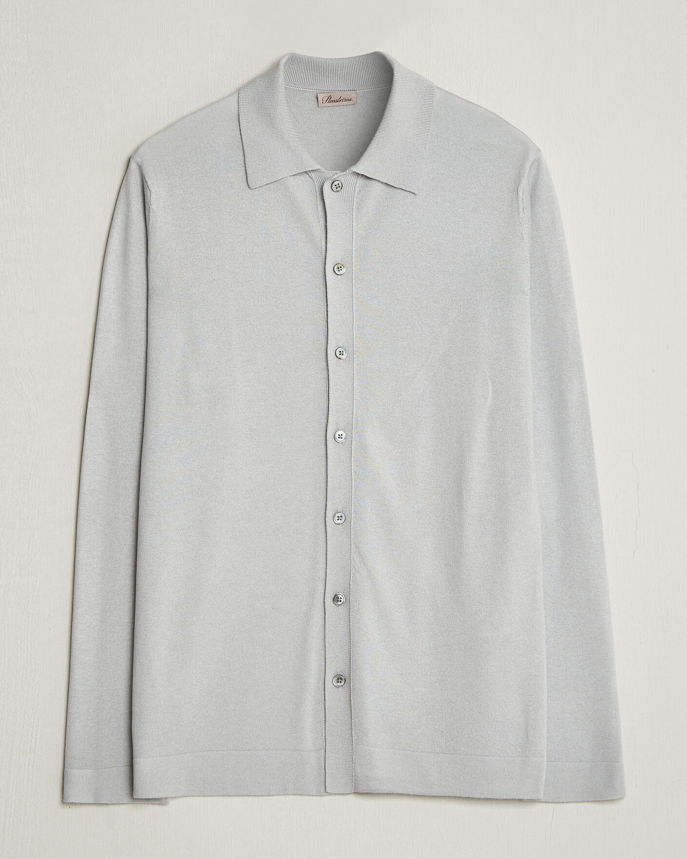 Uomini | Maglieria | Stenströms | Silk/Cashmere Cardigan Light Grey