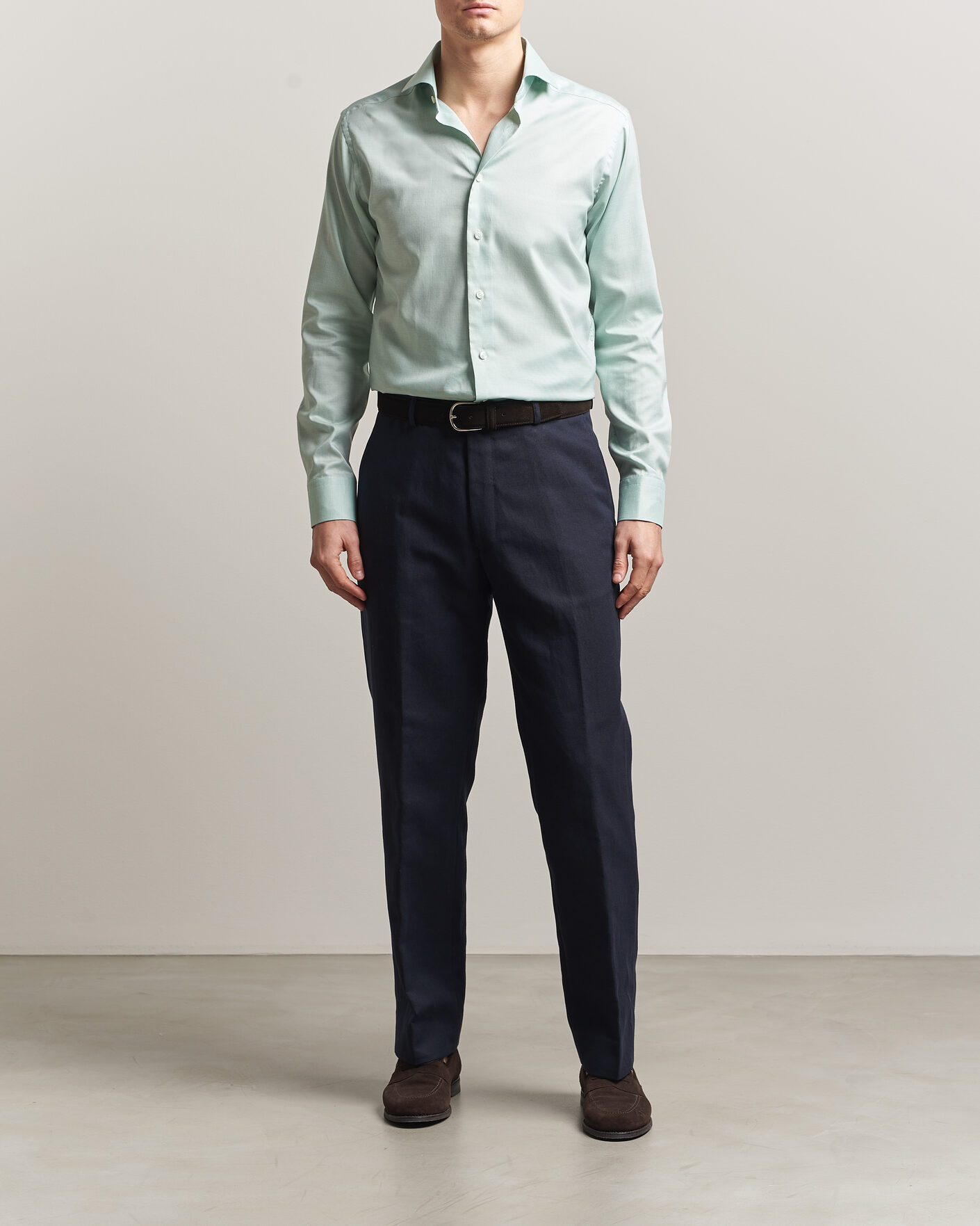 Uomini | Camicie | Eton | Slim Fit Signature Oxford Shirt Mid Green