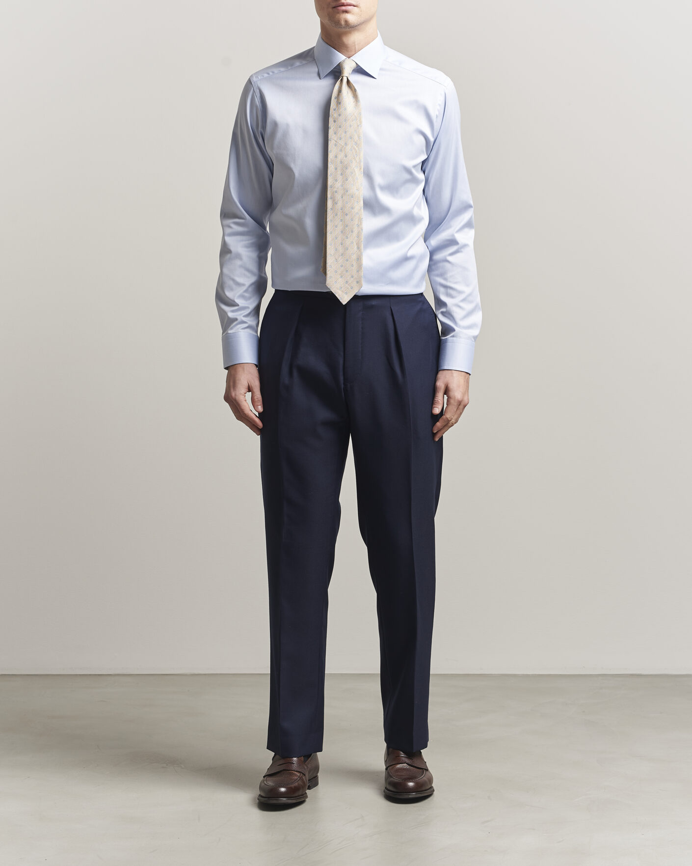 Uomini | Camicie | Eton | Slim Fit Signature Twill Contrast Shirt Light Blue