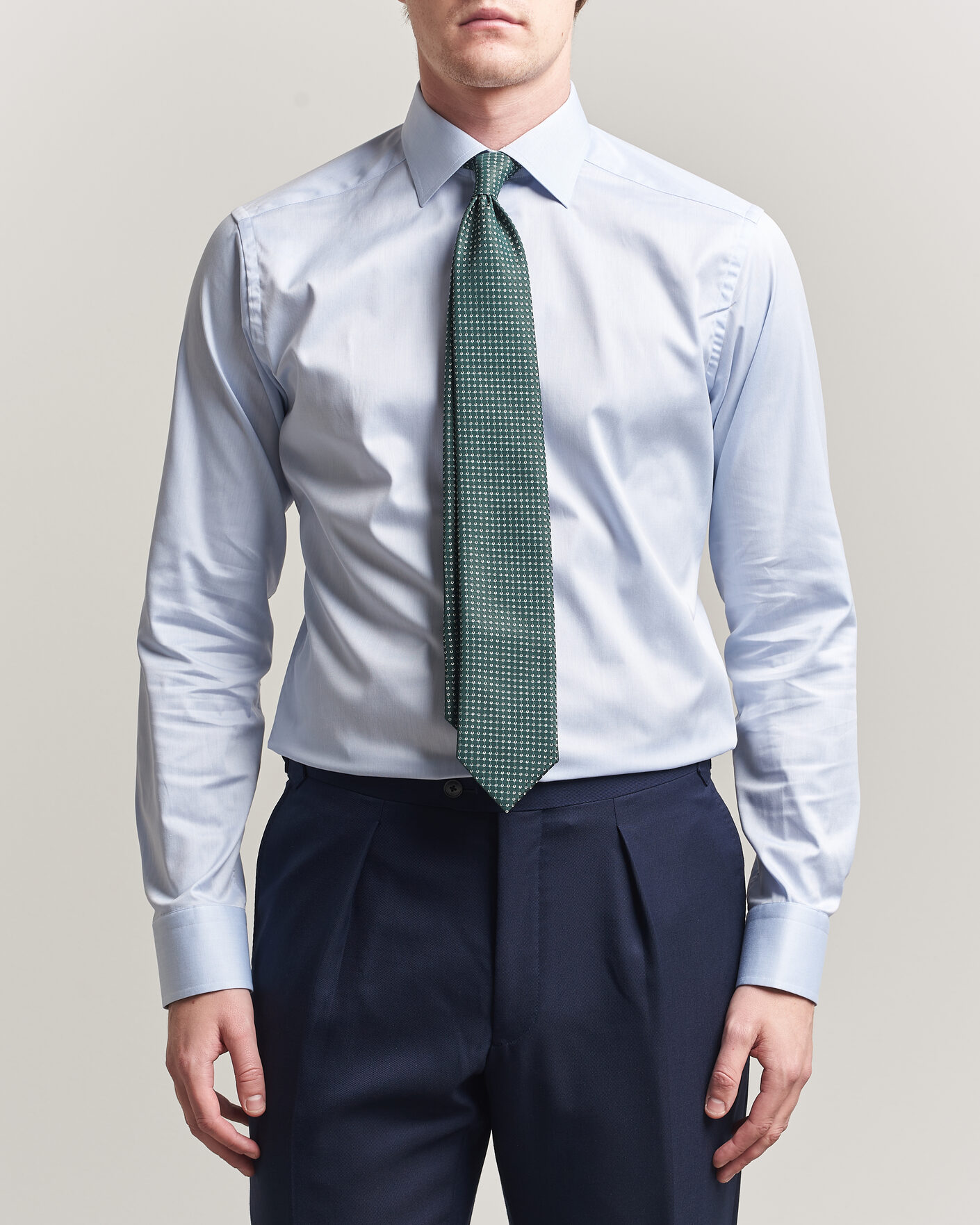 Uomini | Camicie | Eton | Slim Fit Signature Twill Contrast Shirt Light Blue