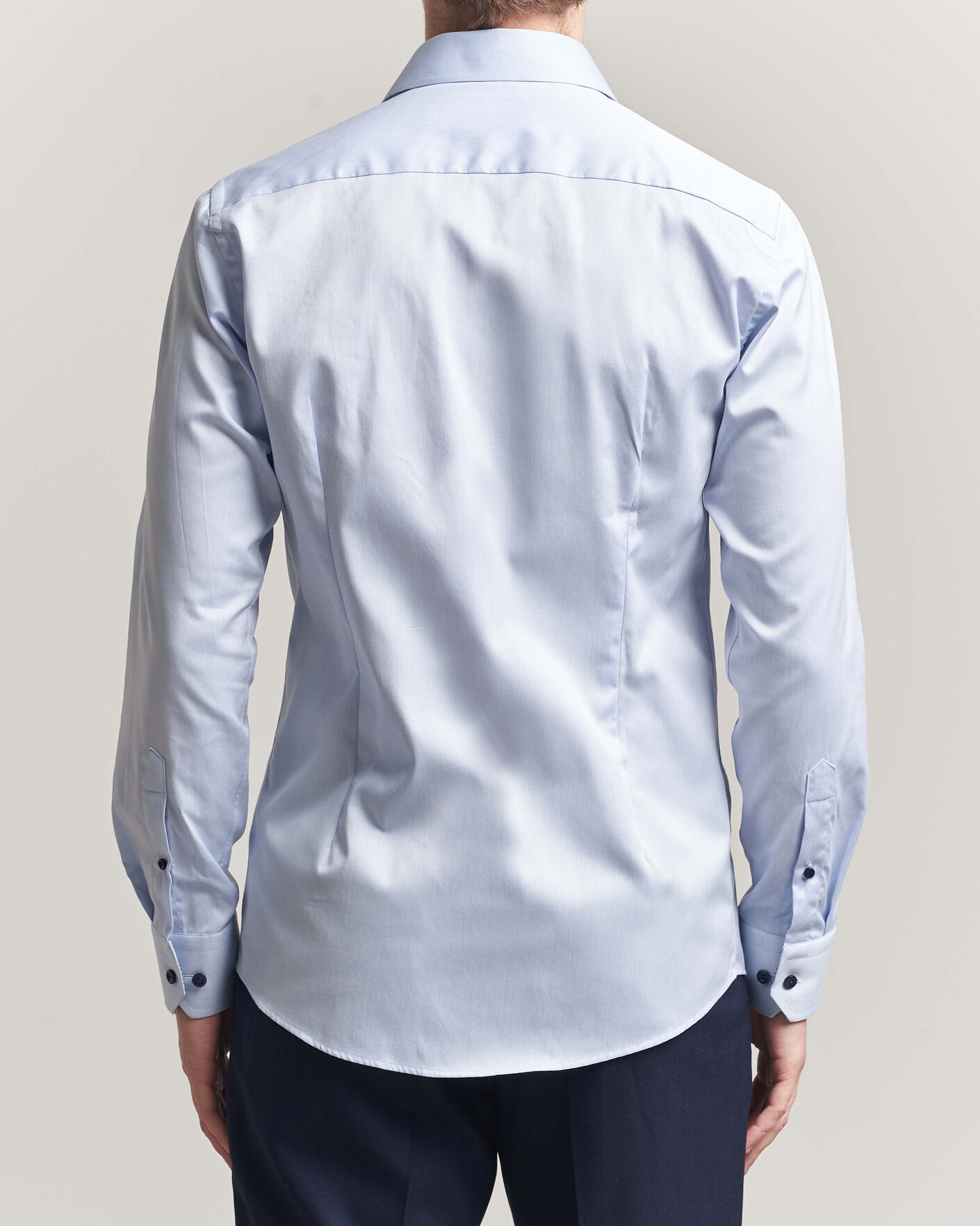 Uomini | Camicie | Eton | Slim Fit Signature Twill Contrast Shirt Light Blue