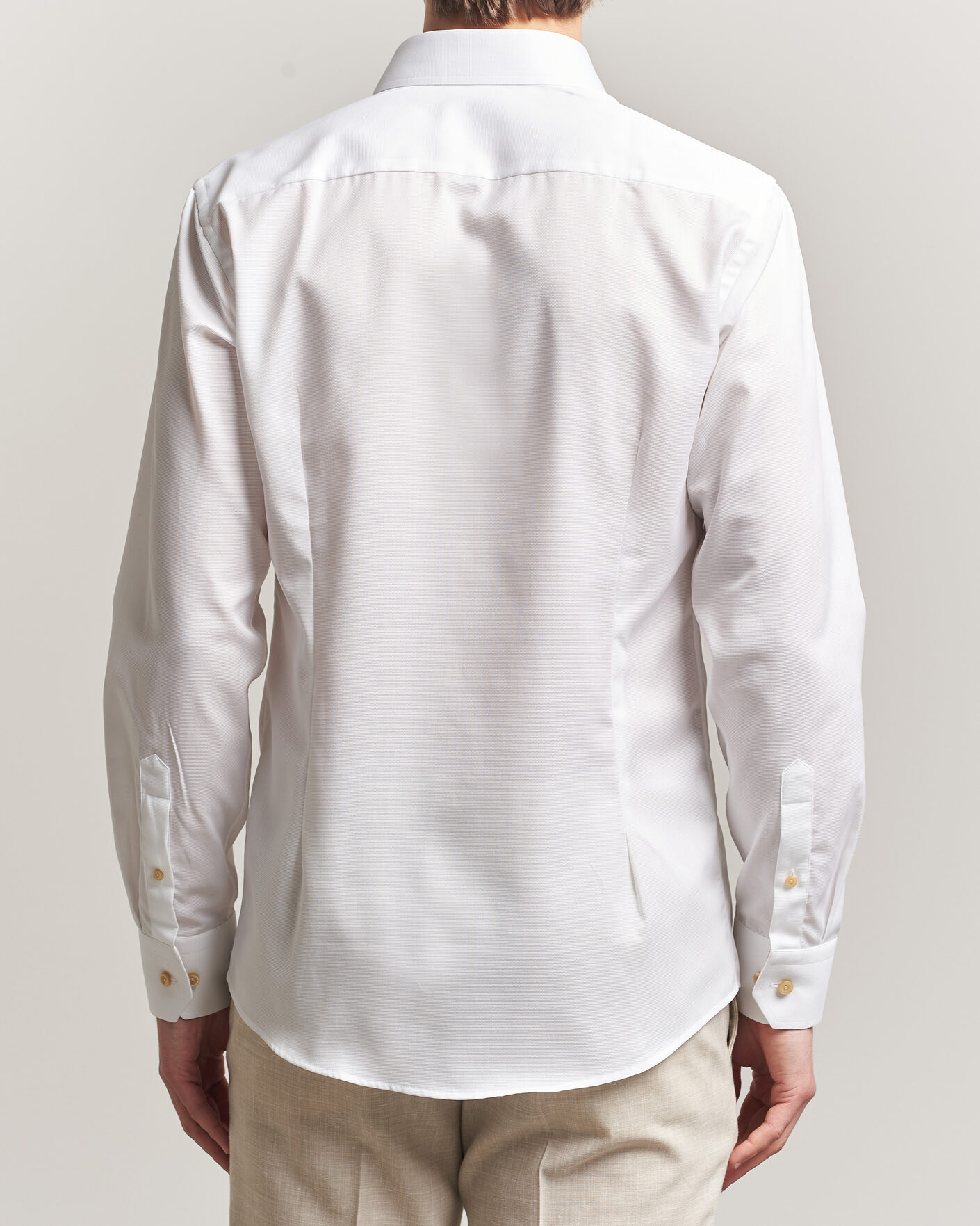Uomini | Camicie | Eton | Slim Fit Signature Twill Contrast Shirt White