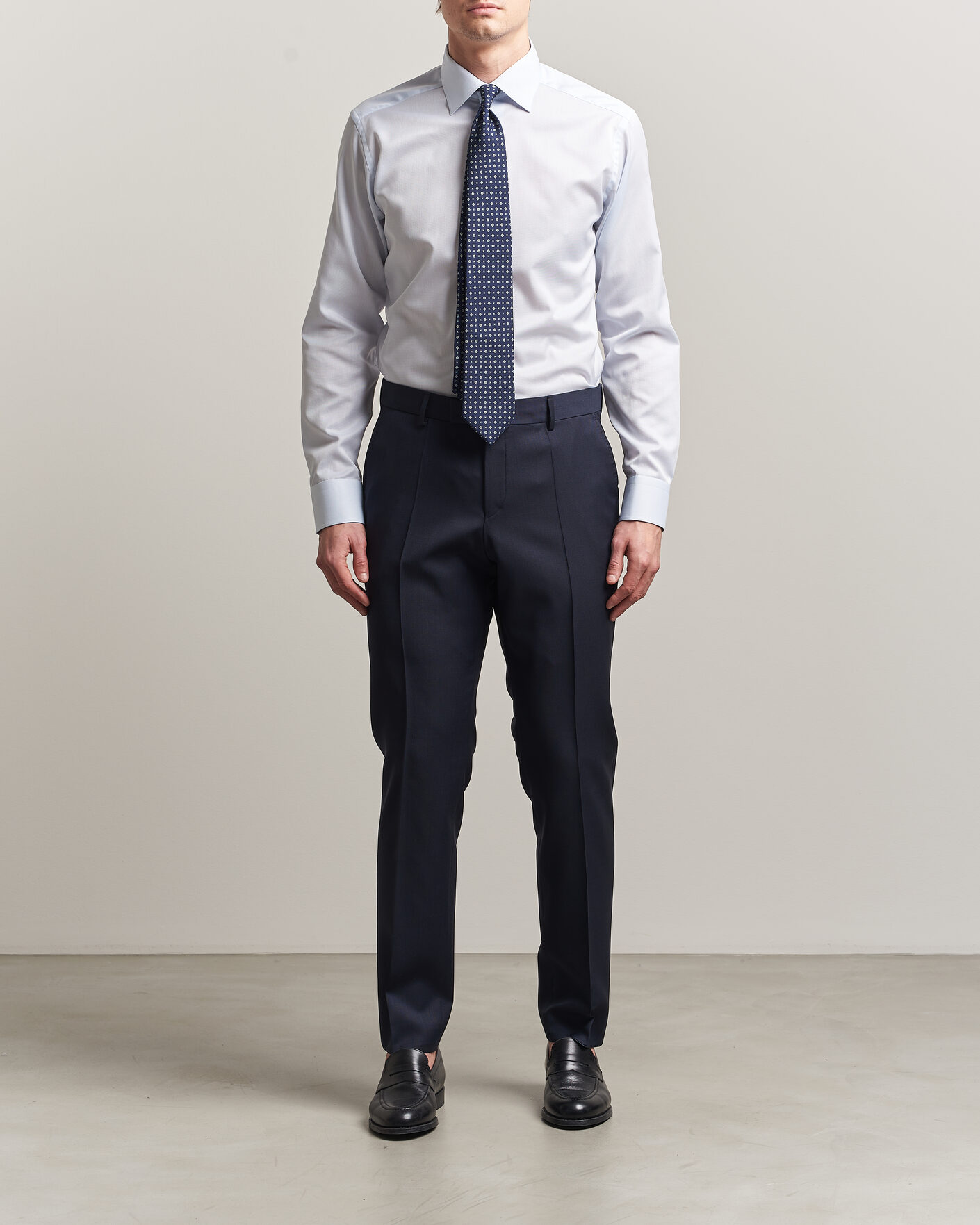 Uomini | Camicie | Eton | Slim Fit Signature Twill Contrast Shirt Light Blue