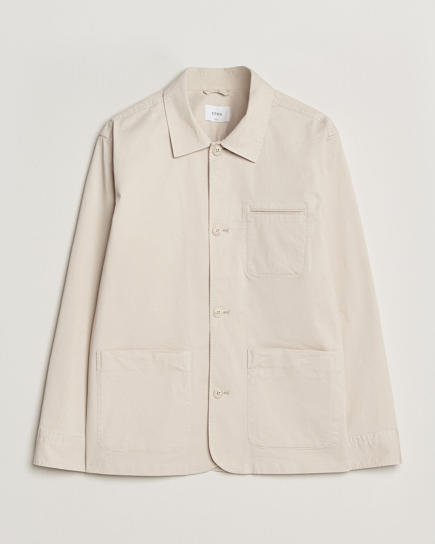Uomini | Giacche | Eton | Cotton Chore Jacket Off White