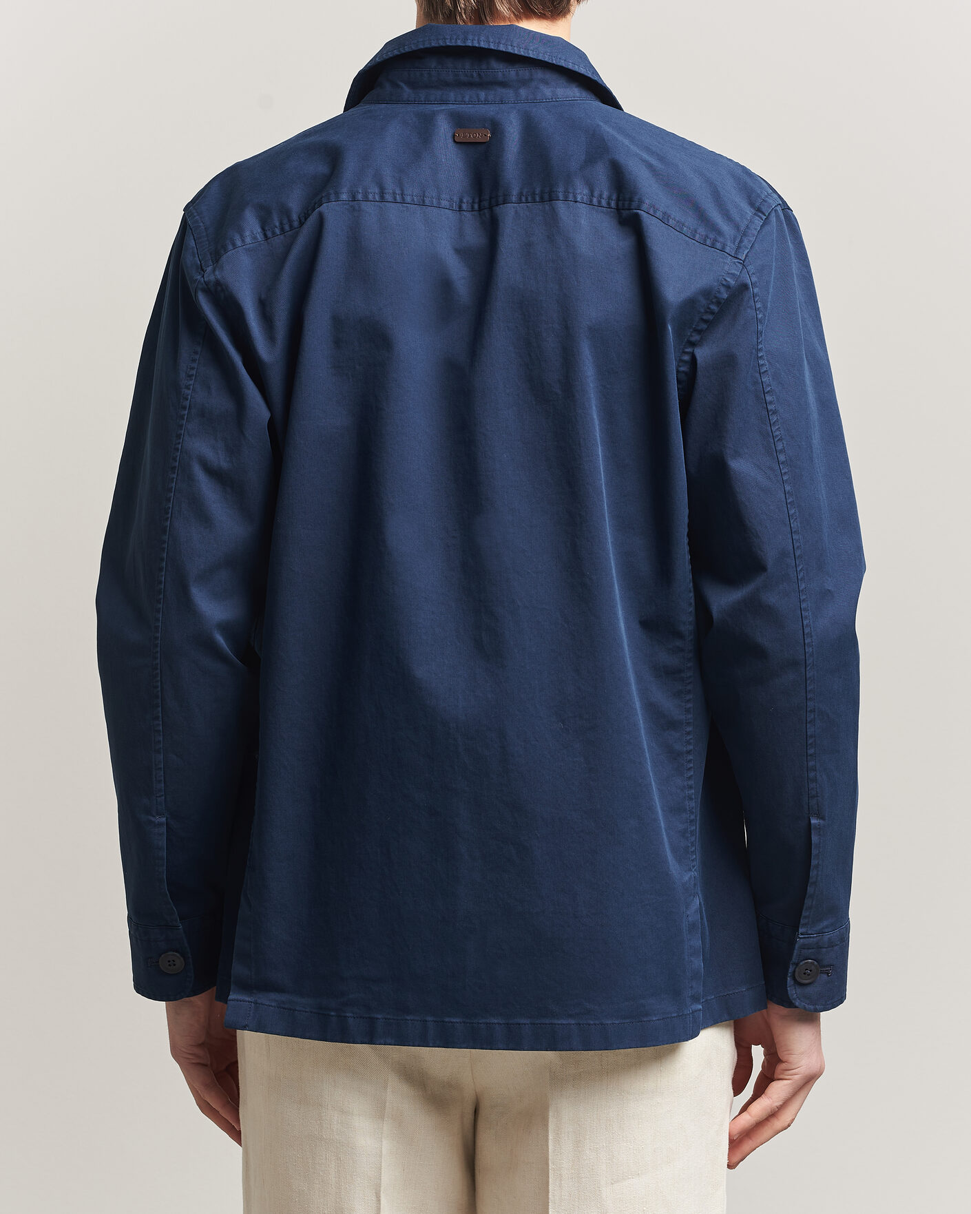 Uomini | Giacche | Eton | Cotton Chore Jacket Navy Blue