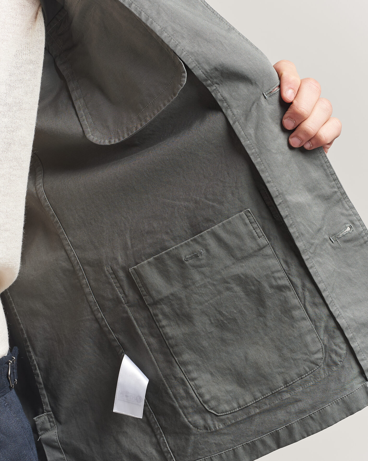 Uomini | Giacche | Eton | Cotton Chore Jacket Mid Green