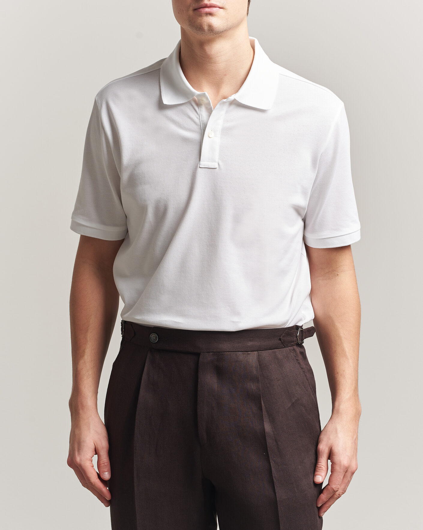 Uomini | Polo | Eton | Pima Pique Polo White
