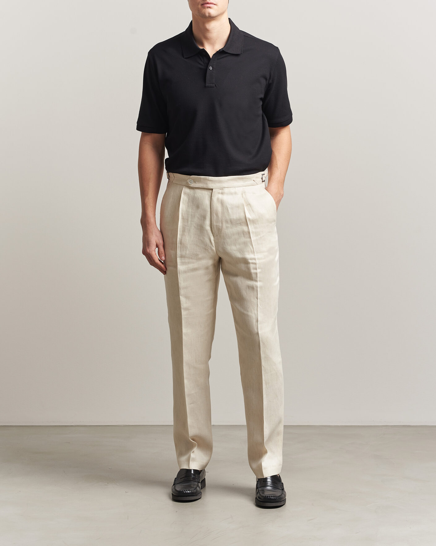 Uomini | Polo | Eton | Pima Pique Polo Black