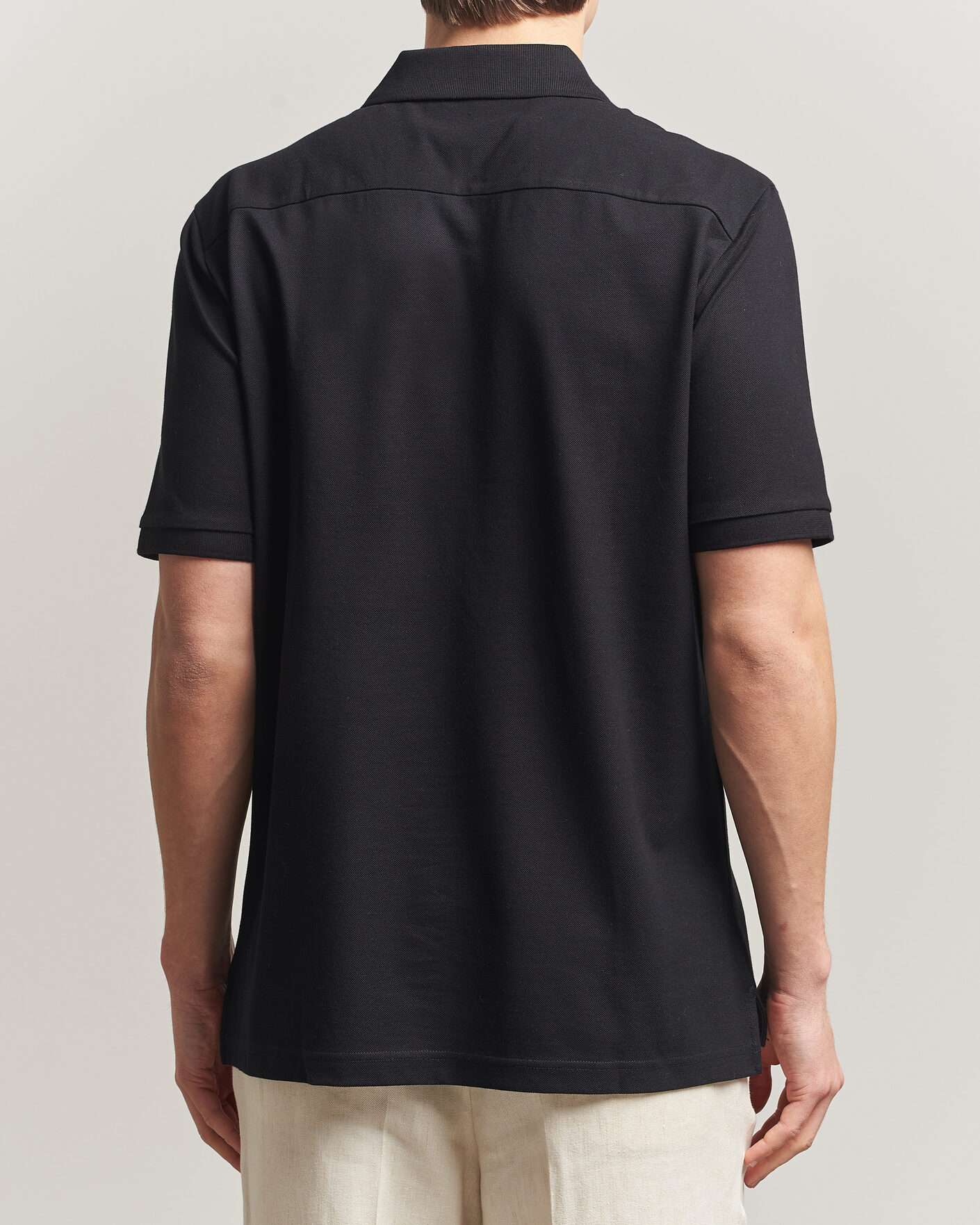 Uomini | Polo | Eton | Pima Pique Polo Black