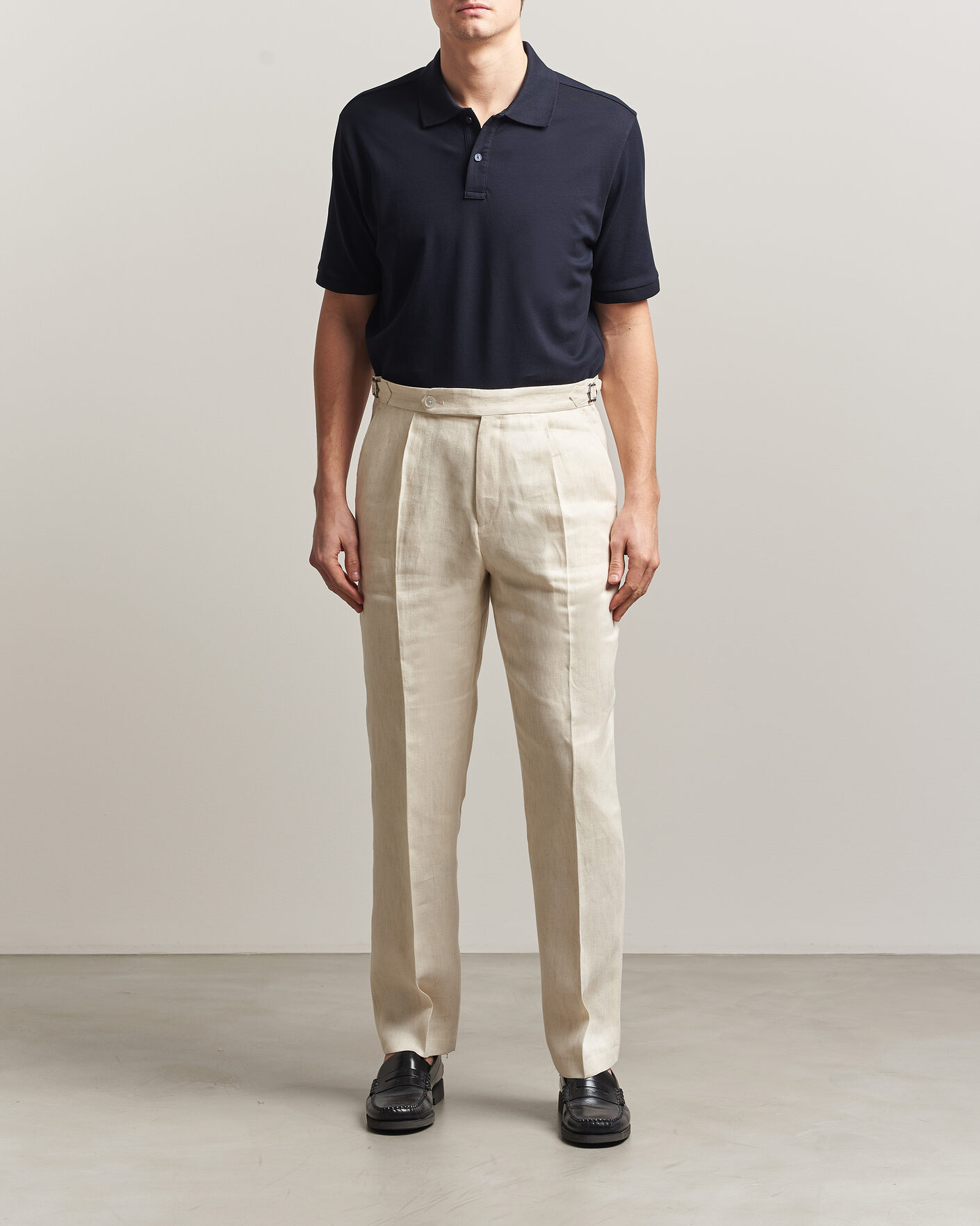 Uomini | Polo | Eton | Pima Pique Polo Navy Blue
