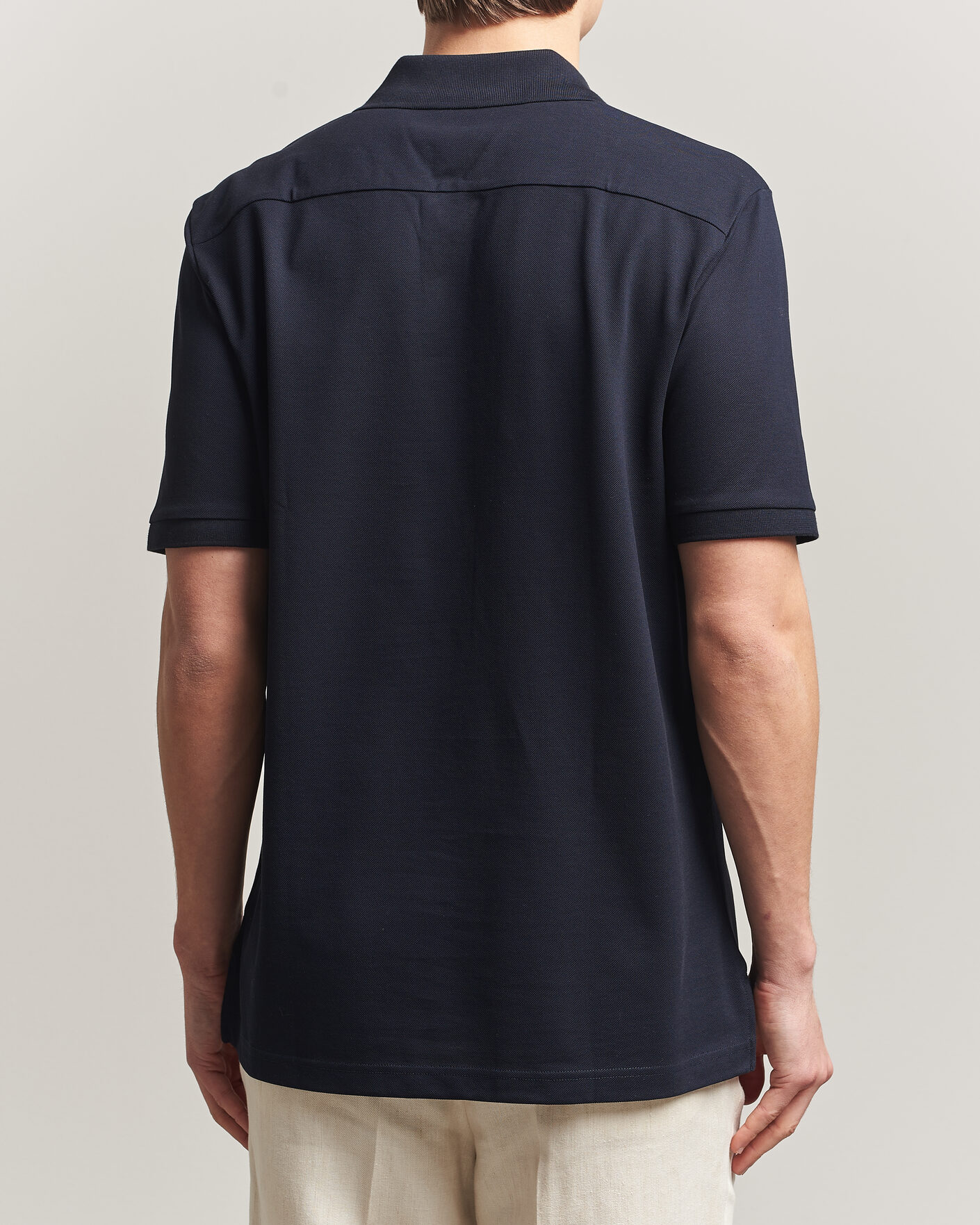 Uomini | Polo | Eton | Pima Pique Polo Navy Blue
