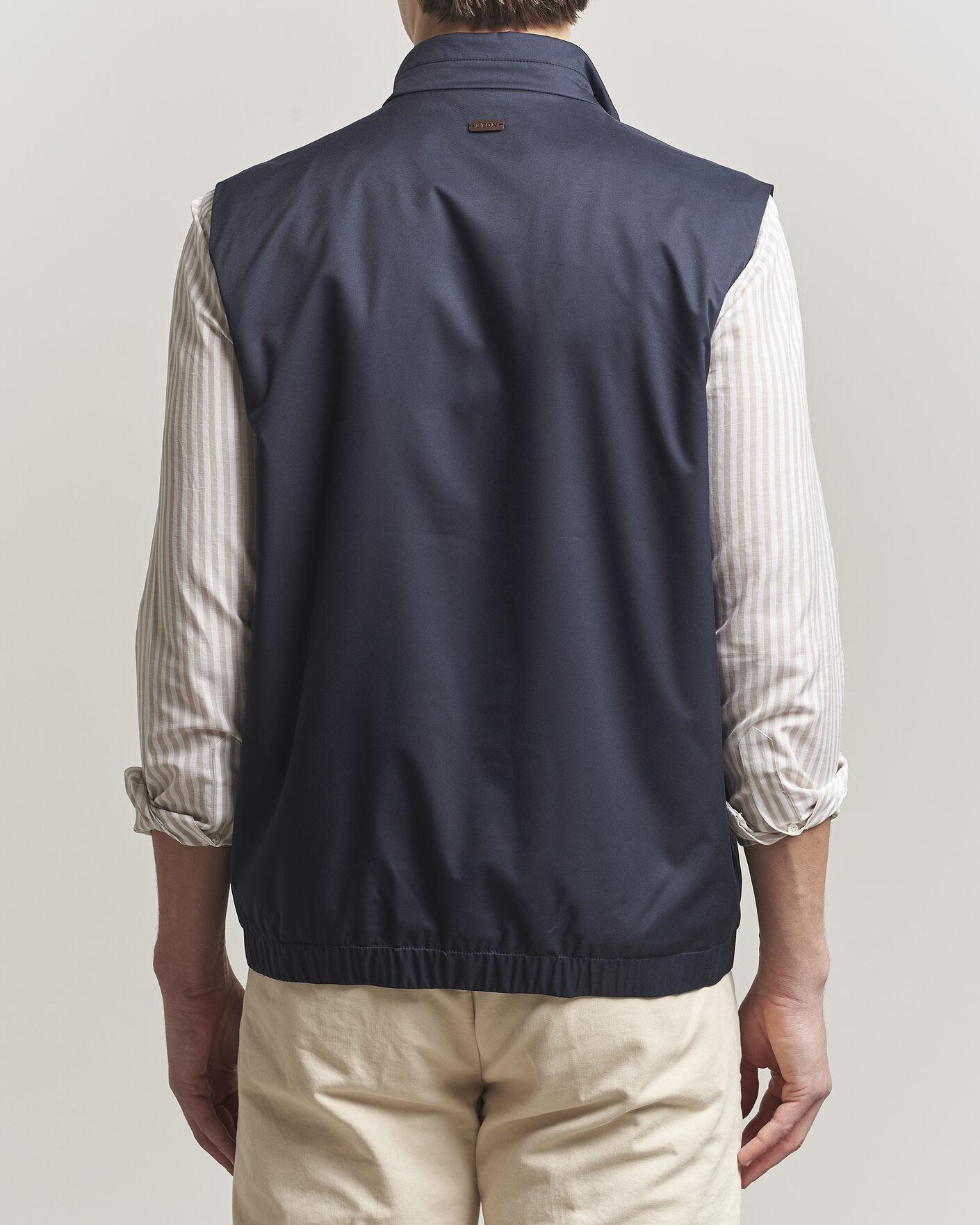 Uomini | Gilet | Eton | Lightweight Wind Vest Navy Blue