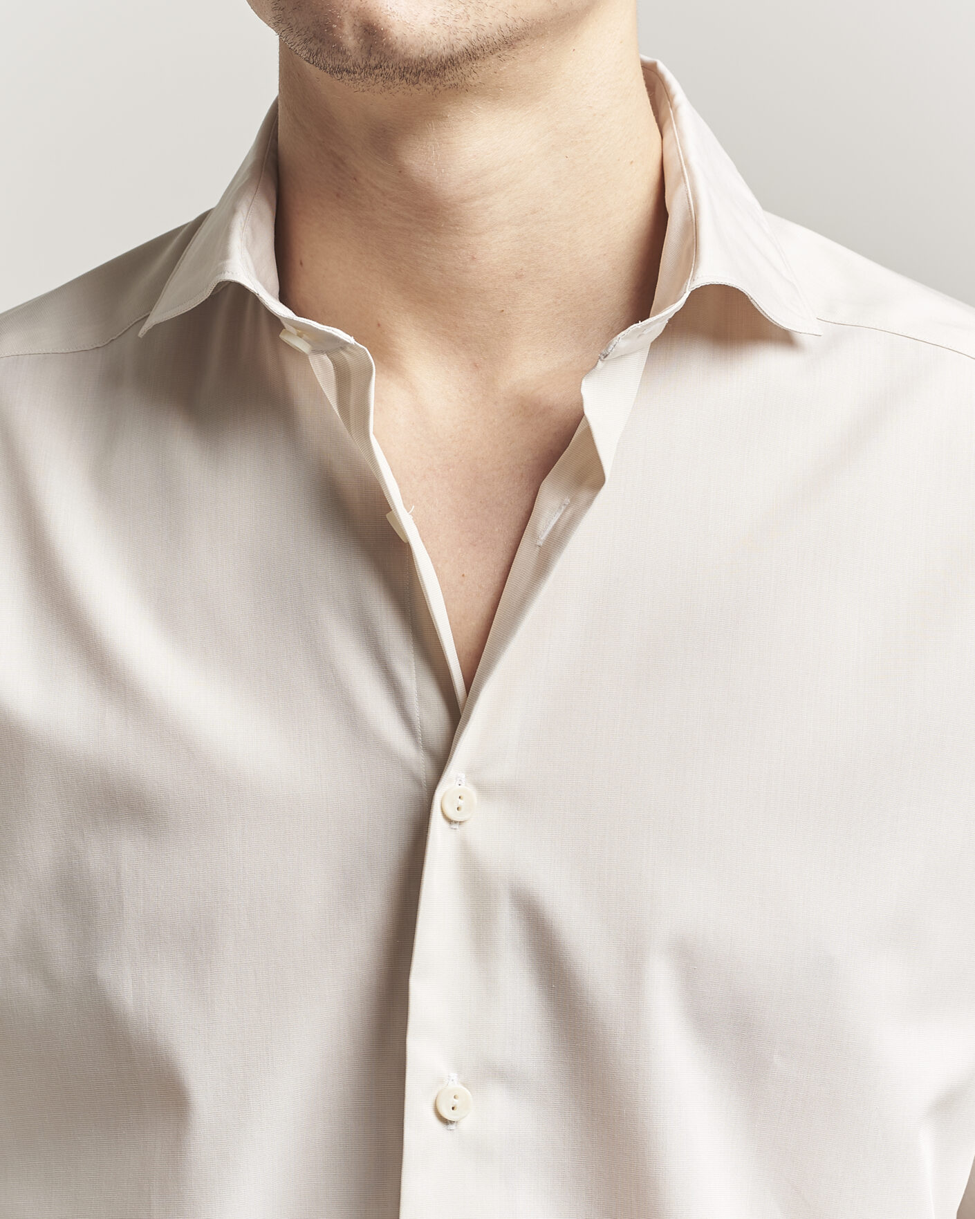 Uomini | Camicie | Eton | Casual Fit Breeze Poplin Shirt Beige