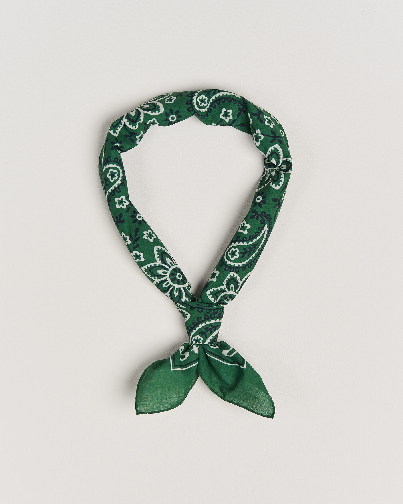 Uomini | Sciarpe | Drake's | Classic Paisley Bandana Green