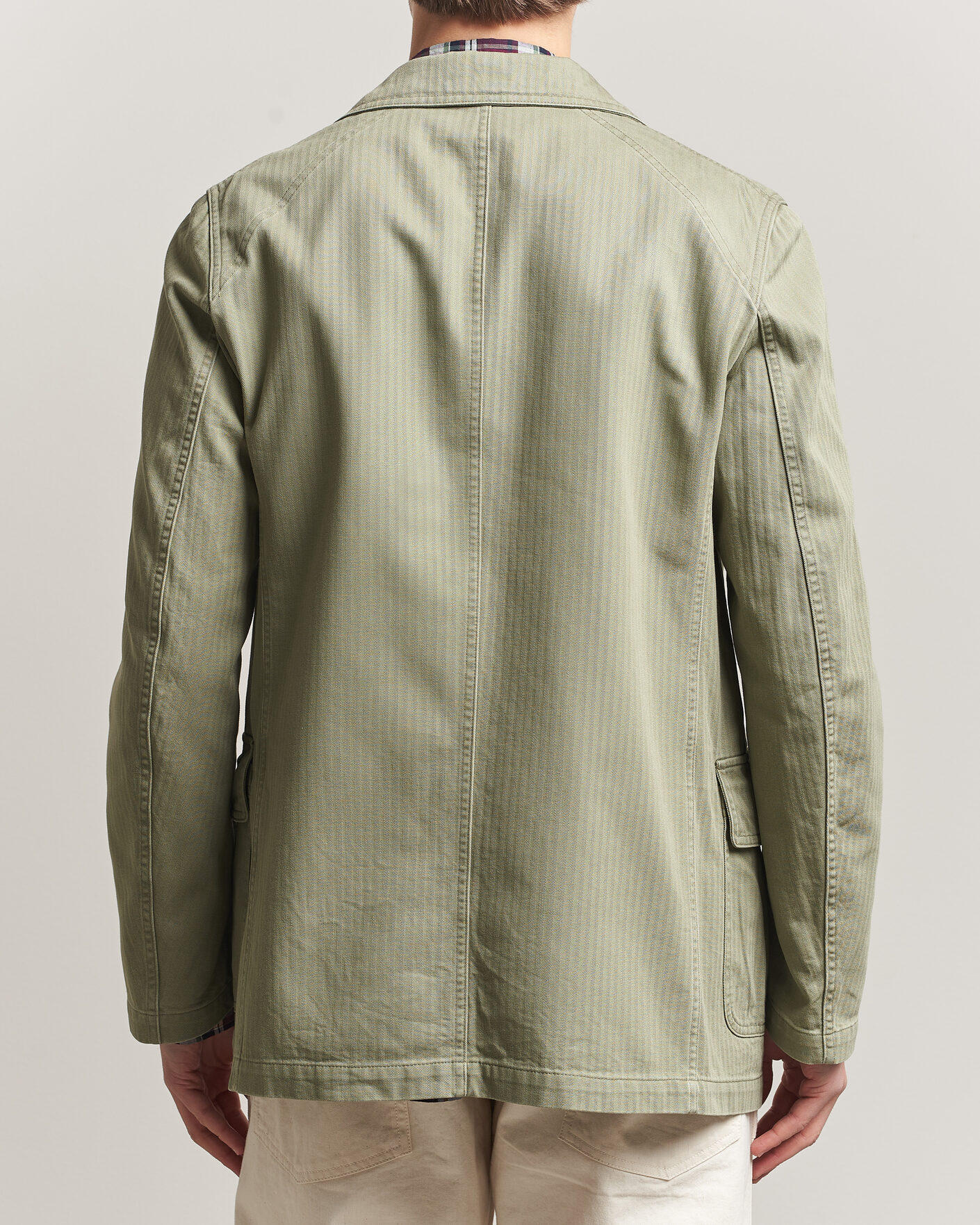 Uomini | Blazers | Drake's | MKI Herringbone Games Blazer Olive