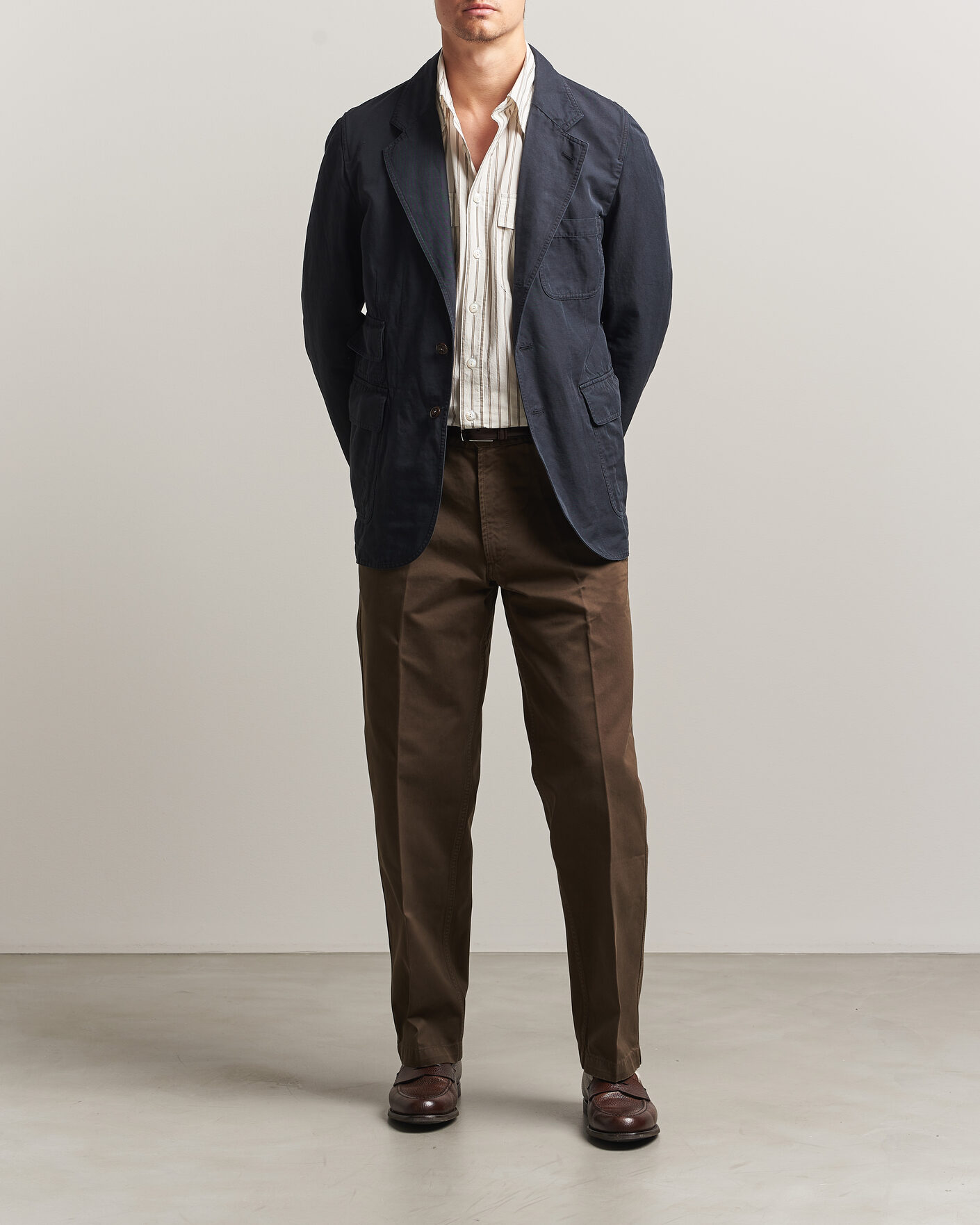 Uomini | Blazers | Drake's | MKIV Clean Twill Games Blazer Navy
