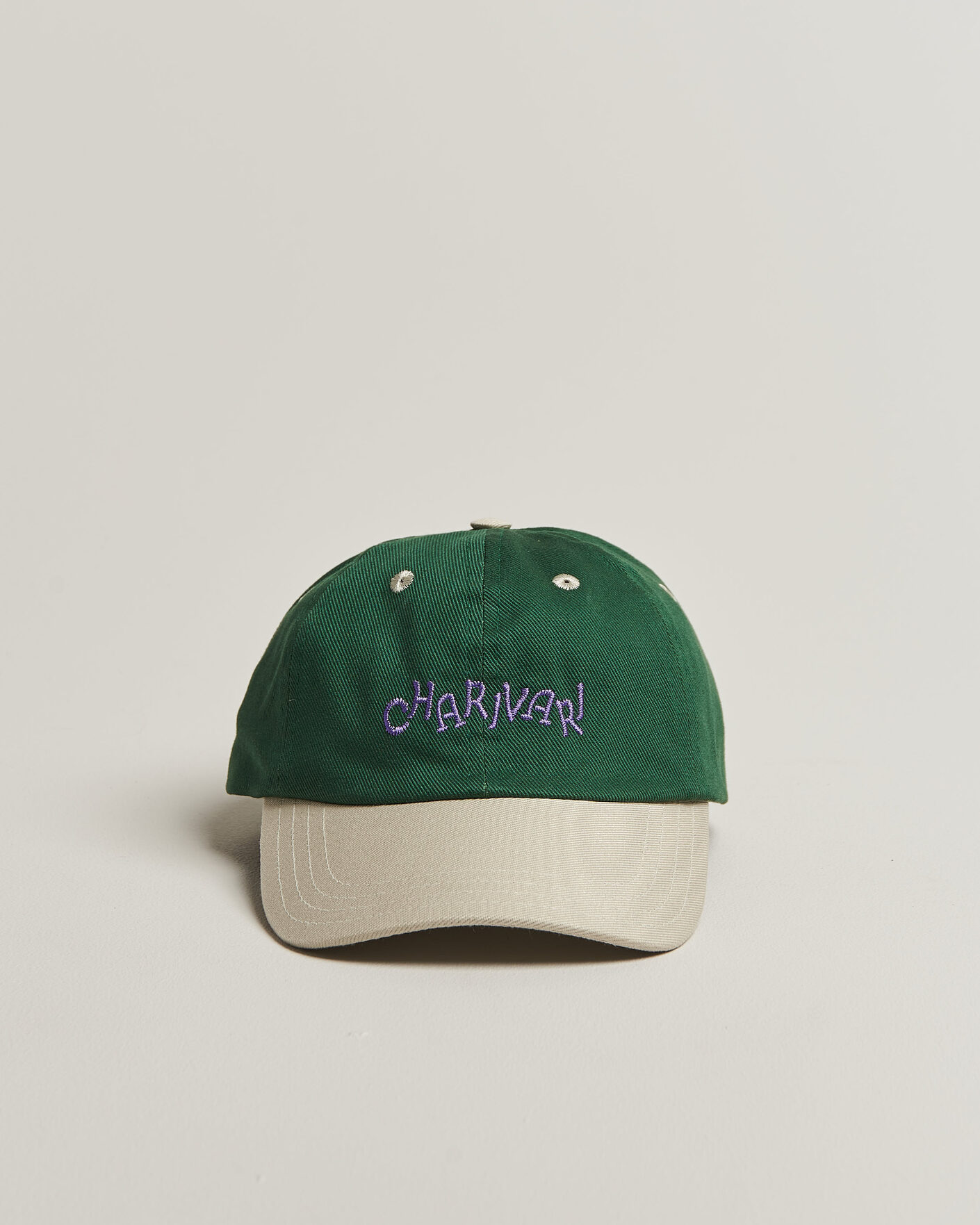 Uomini | Cappelli & Berretti | Drake's | Charivari Twill Baseball Cap Green/Ecru