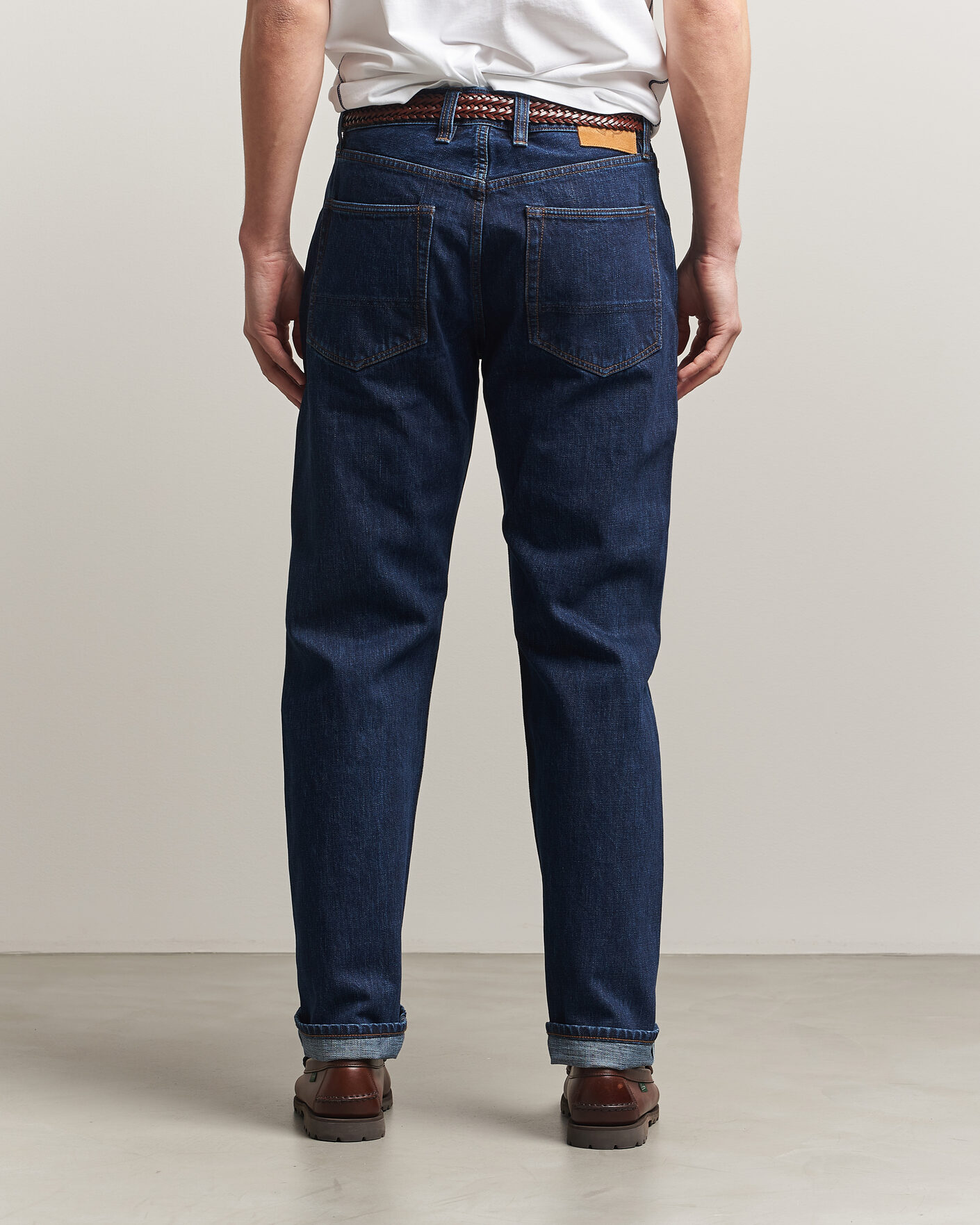 Uomini | Jeans | Drake's | 5-Pocket Japanese Selvedge Denim Stone Wash