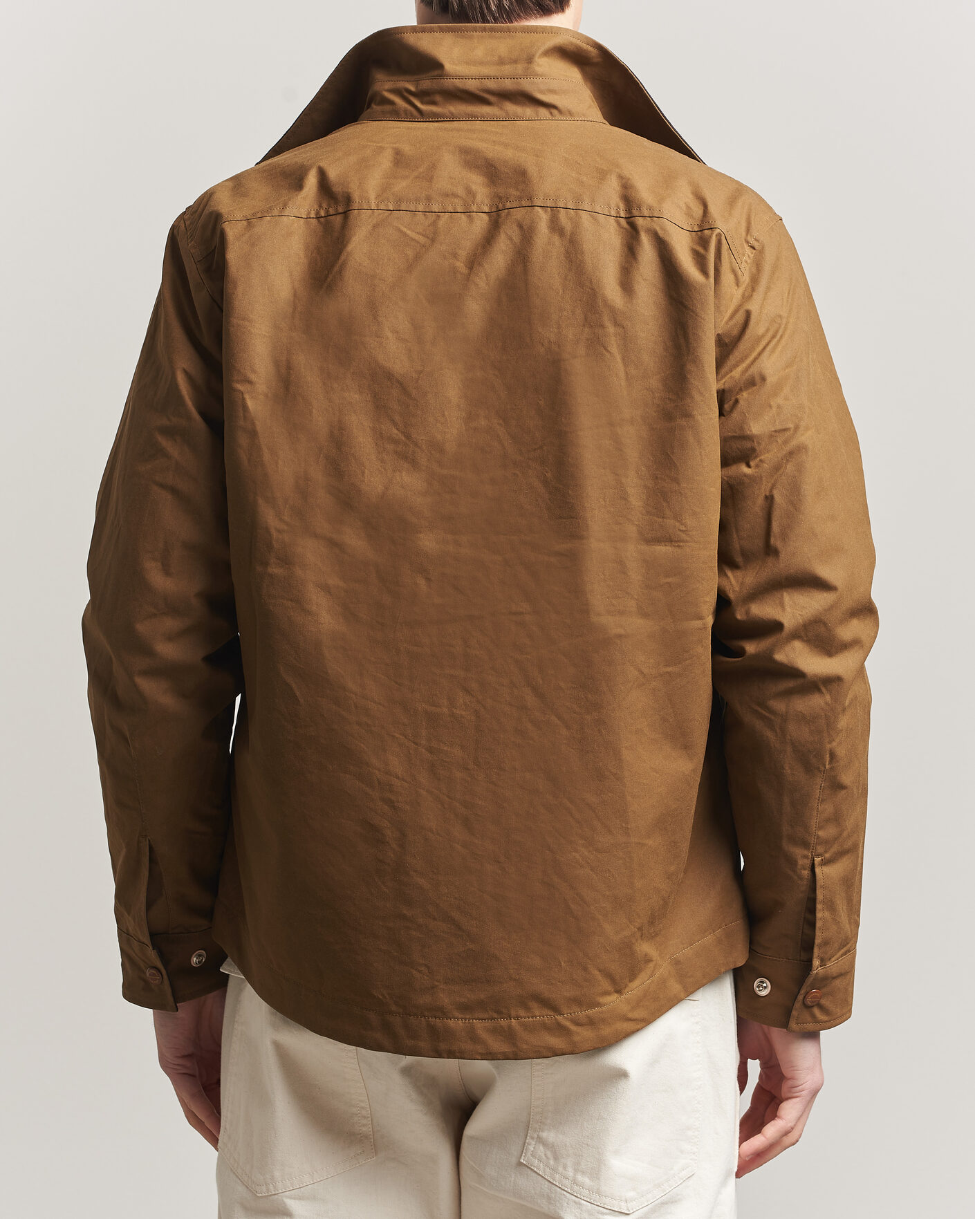 Uomini | Giacche | Manifattura Ceccarelli | Dry Wax Heavy Shirt Jacket Dark Tan