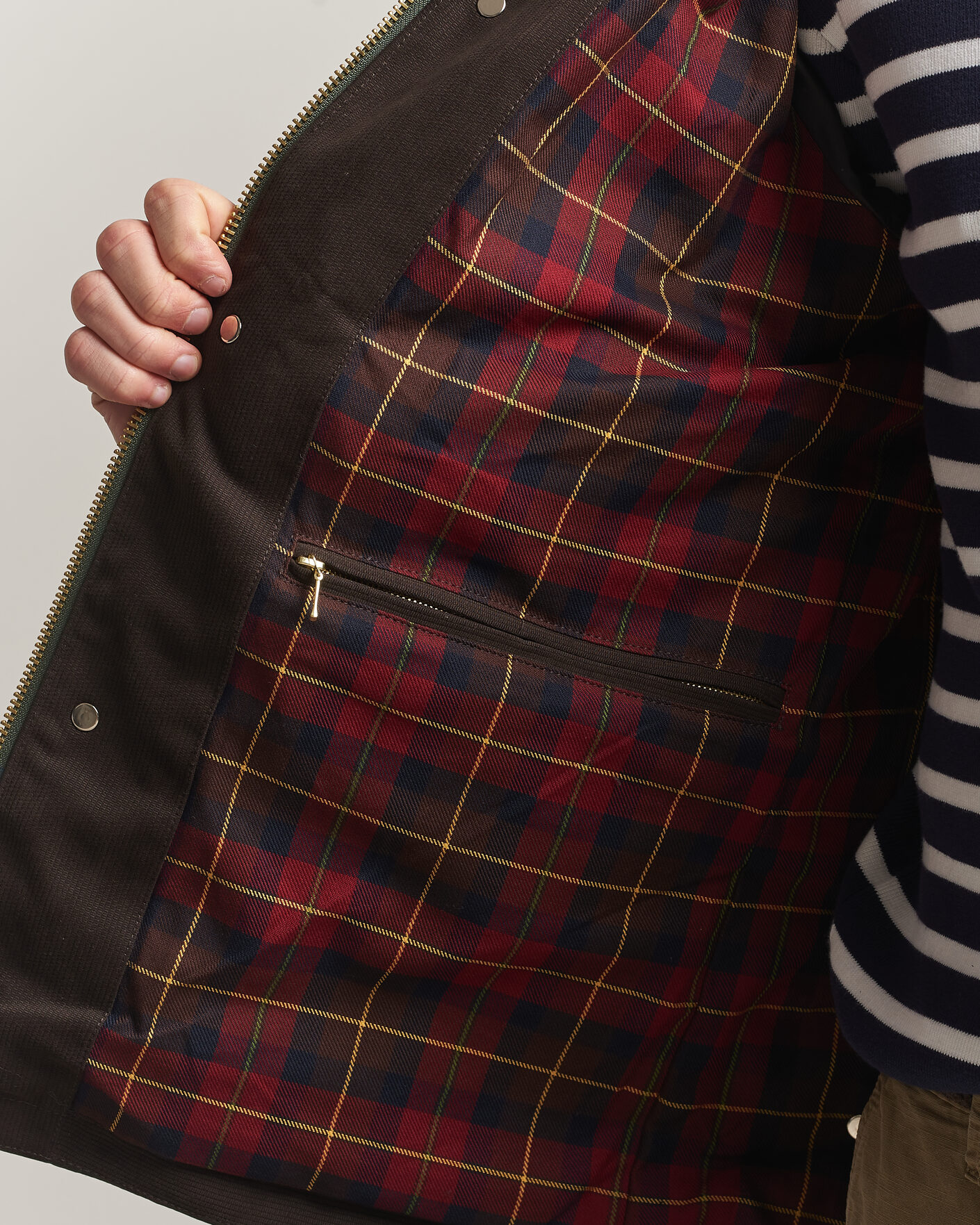 Uomini | Giacche | Manifattura Ceccarelli | Dry Wax Rain Caban Dark Green