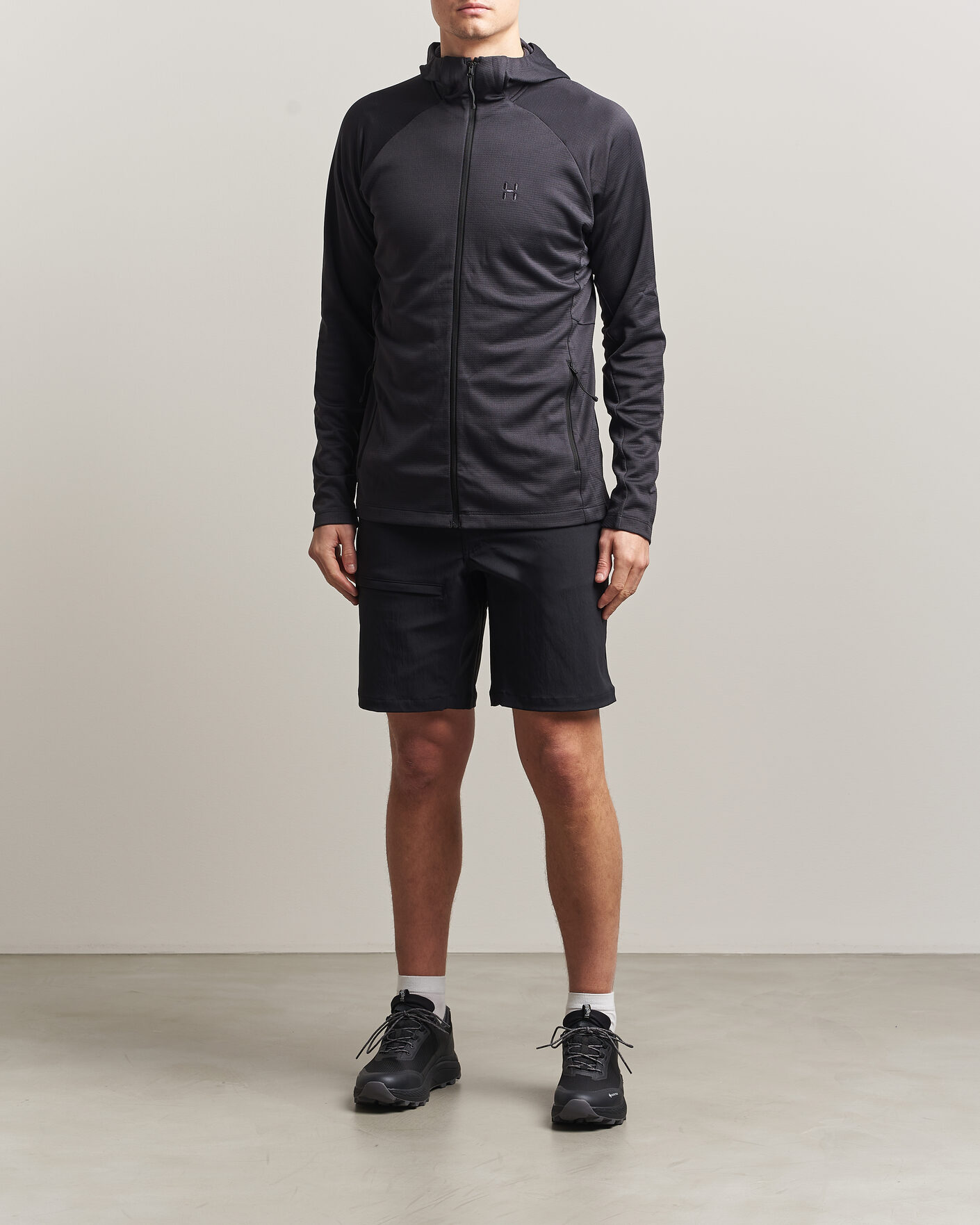 Uomini | Maglieria | Haglöfs | Korp Mid Fleece Hood True Black