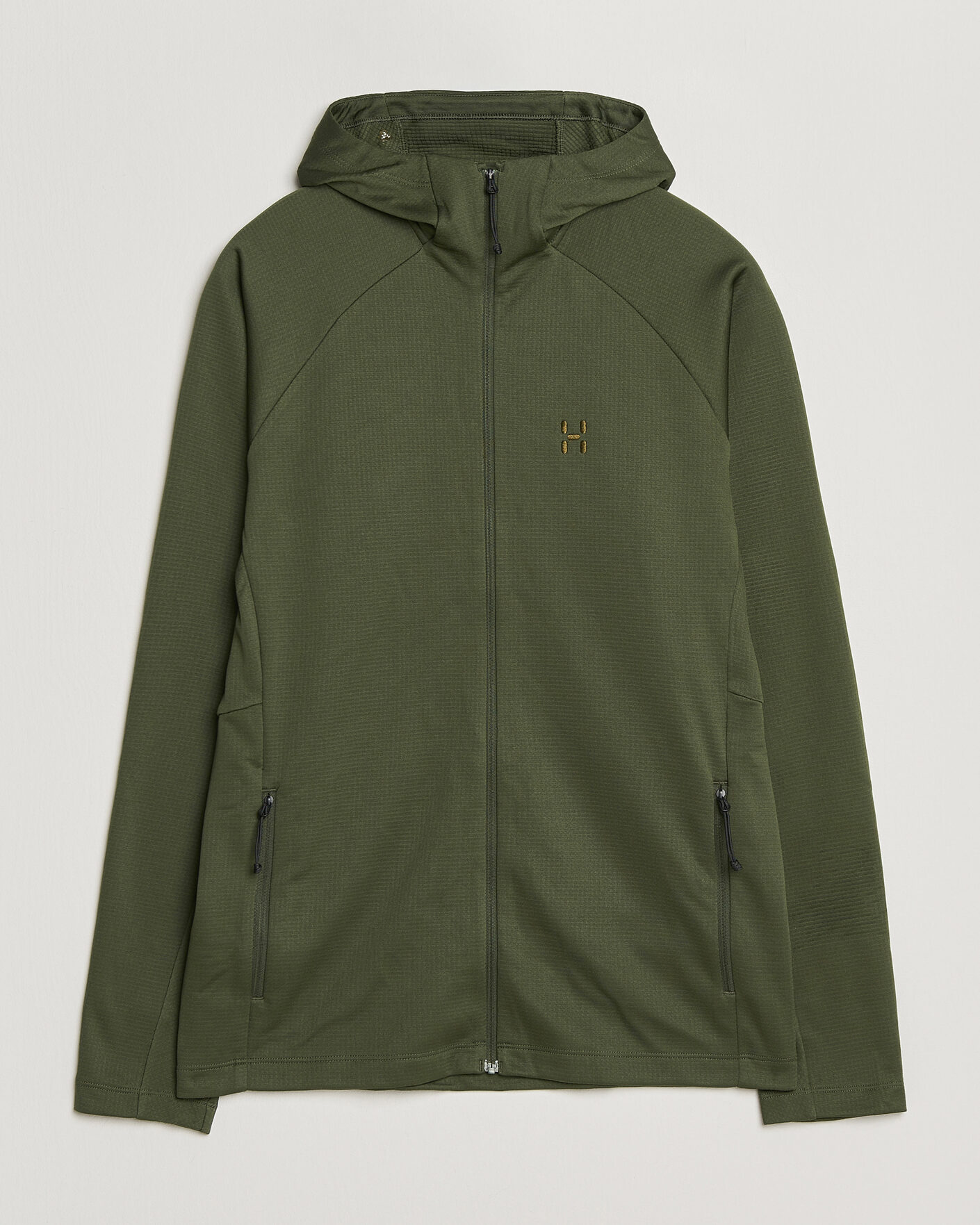 Uomini | Maglieria | Haglöfs | Korp Mid Fleece Hood Seaweed Green