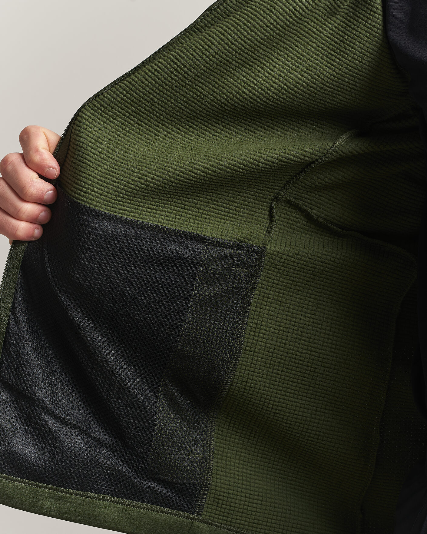 Uomini | Maglieria | Haglöfs | Korp Mid Fleece Hood Seaweed Green