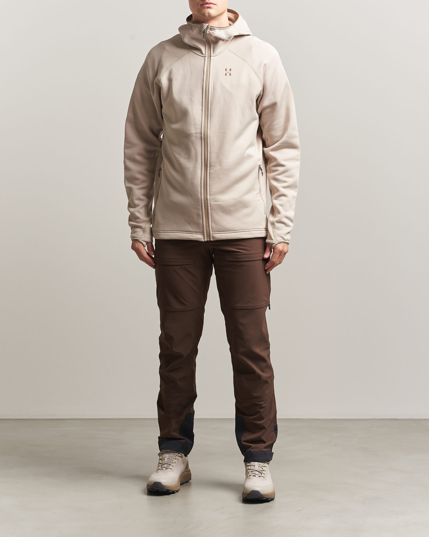 Uomini | Maglieria | Haglöfs | Magma Mid Fleece Hood Chalk Beige
