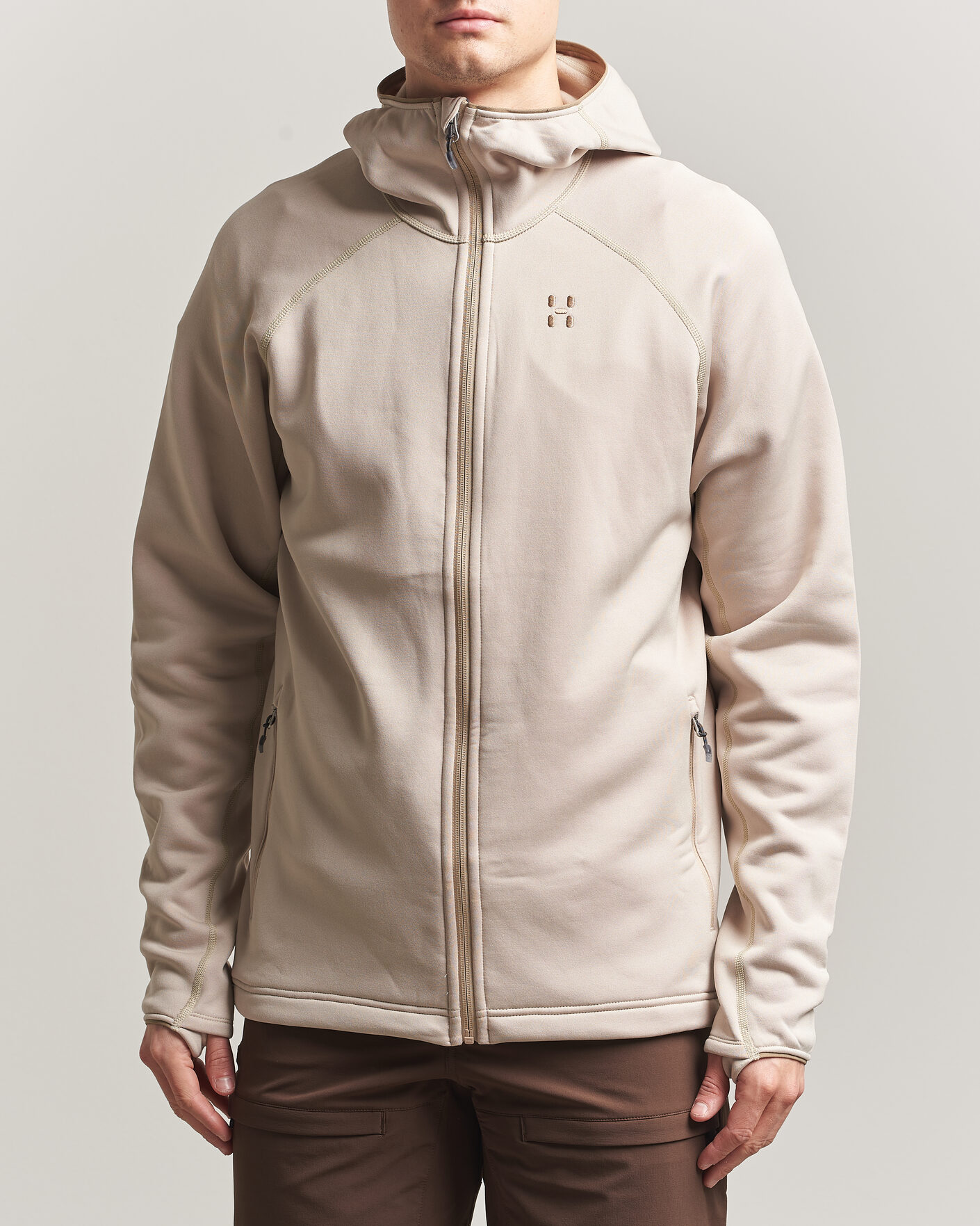 Uomini | Maglieria | Haglöfs | Magma Mid Fleece Hood Chalk Beige