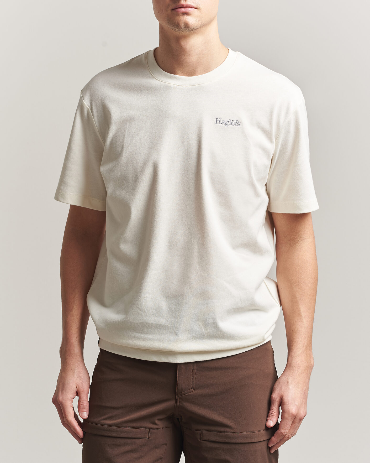 Uomini | T-shirt | Haglöfs | Organic Cotton T-Shirt Soft White