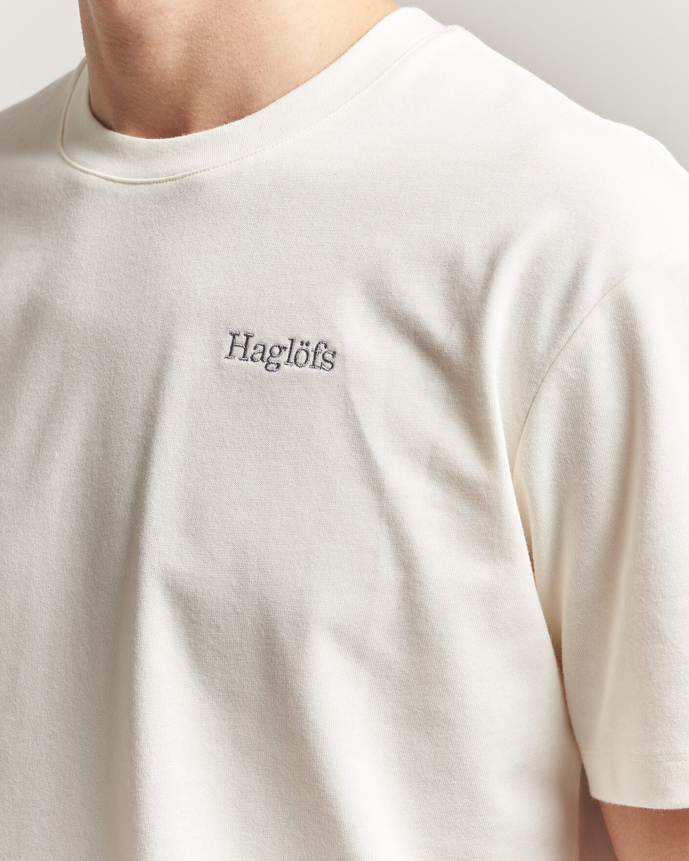 Uomini | T-shirt | Haglöfs | Organic Cotton T-Shirt Soft White