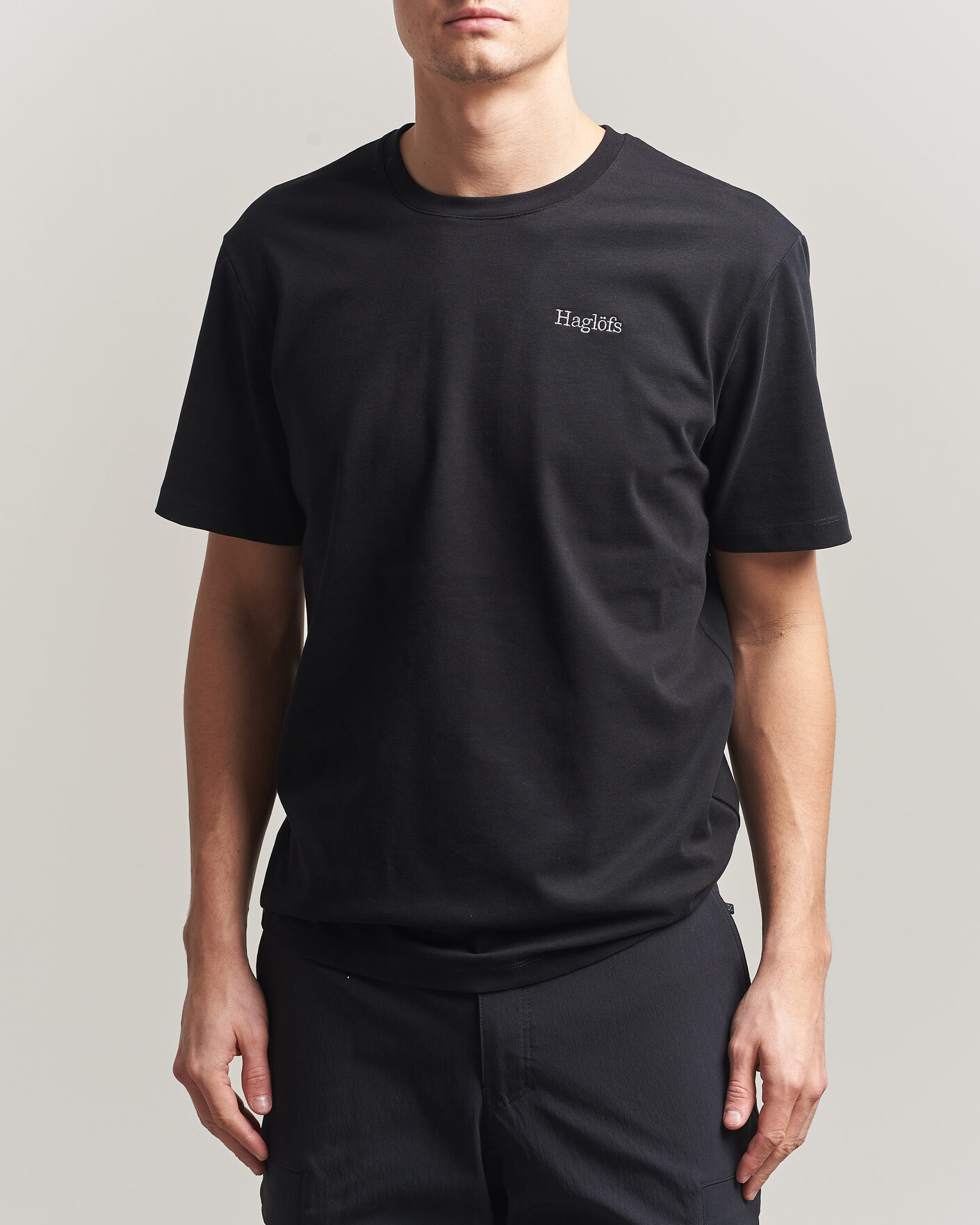 Uomini | T-shirt | Haglöfs | Organic Cotton T-Shirt True Black
