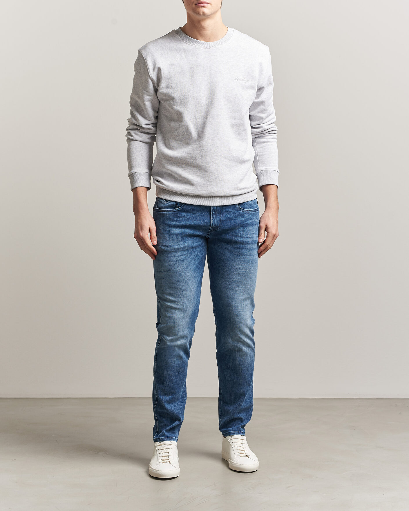 Uomini | Jeans | Replay | Anbass Hyperflex Matrix Jeans Medium Blue